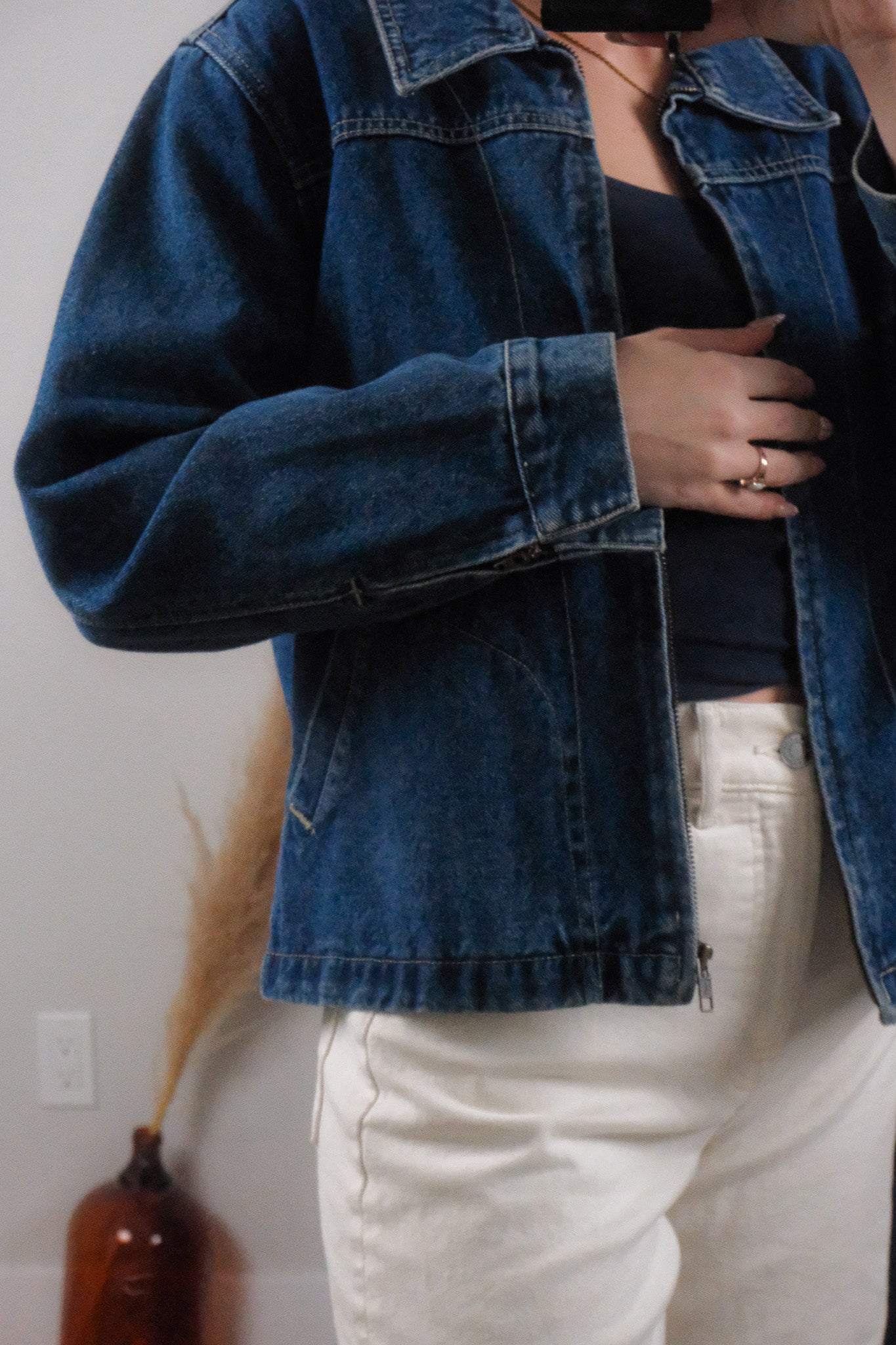 Vintage x Denim Jacket (S/M)