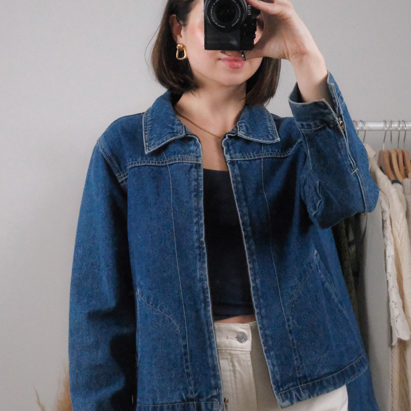 Vintage x Denim Jacket (S/M)
