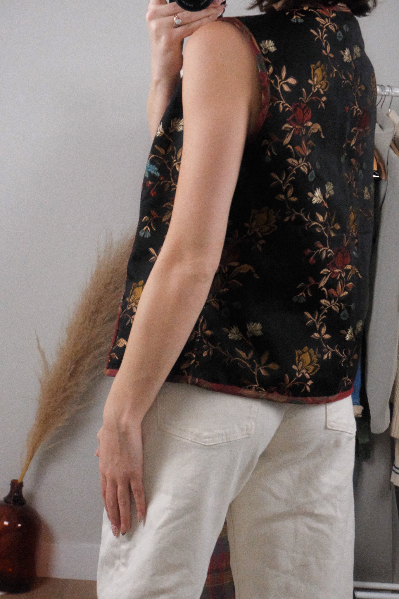 Vintage x Quilted Tapestry Vest (L)
