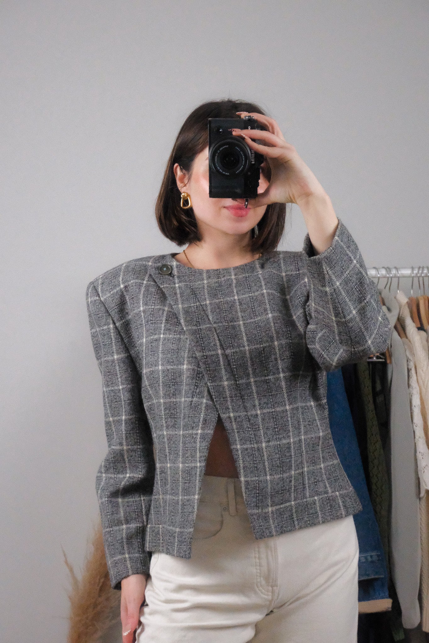 Made in Italy x Vintage x Giorgio Armani x Wool Asymmetrical Blazer (8/10)