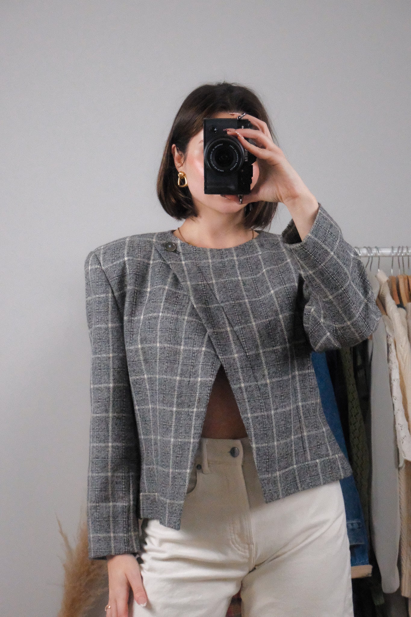 Made in Italy x Vintage x Giorgio Armani x Wool Asymmetrical Blazer (8/10)