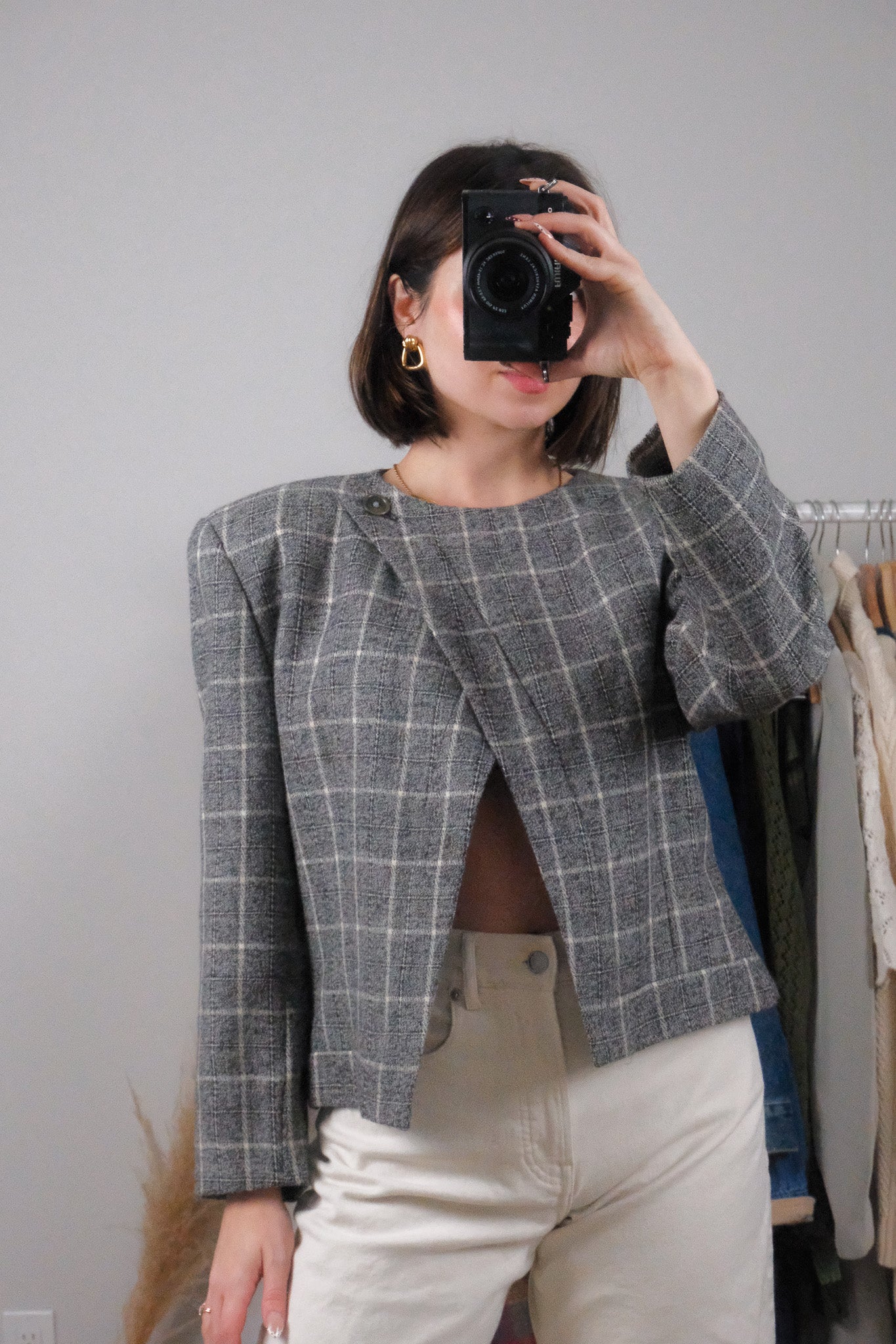 Made in Italy x Vintage x Giorgio Armani x Wool Asymmetrical Blazer (8/10)