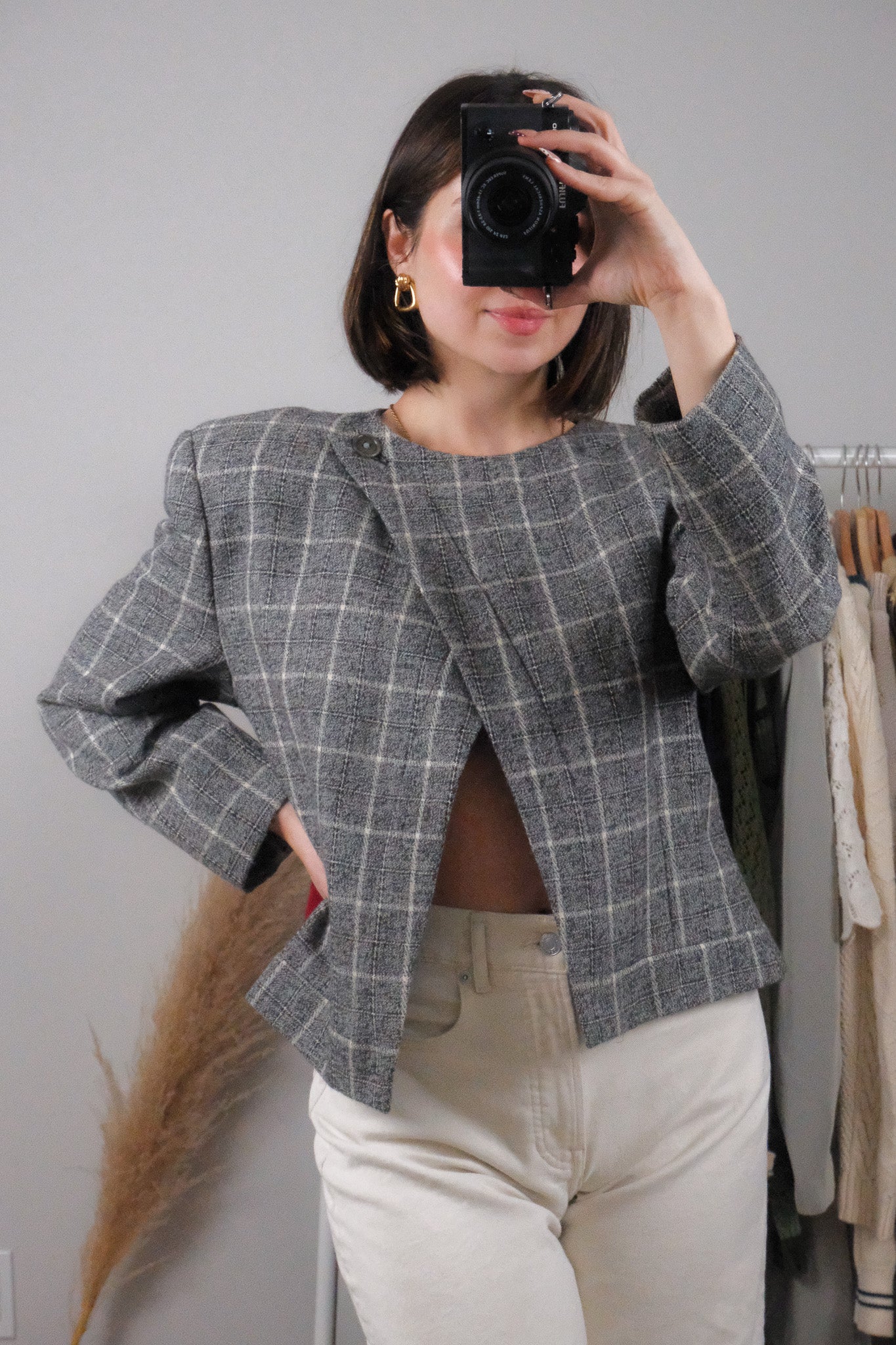 Made in Italy x Vintage x Giorgio Armani x Wool Asymmetrical Blazer (8/10)