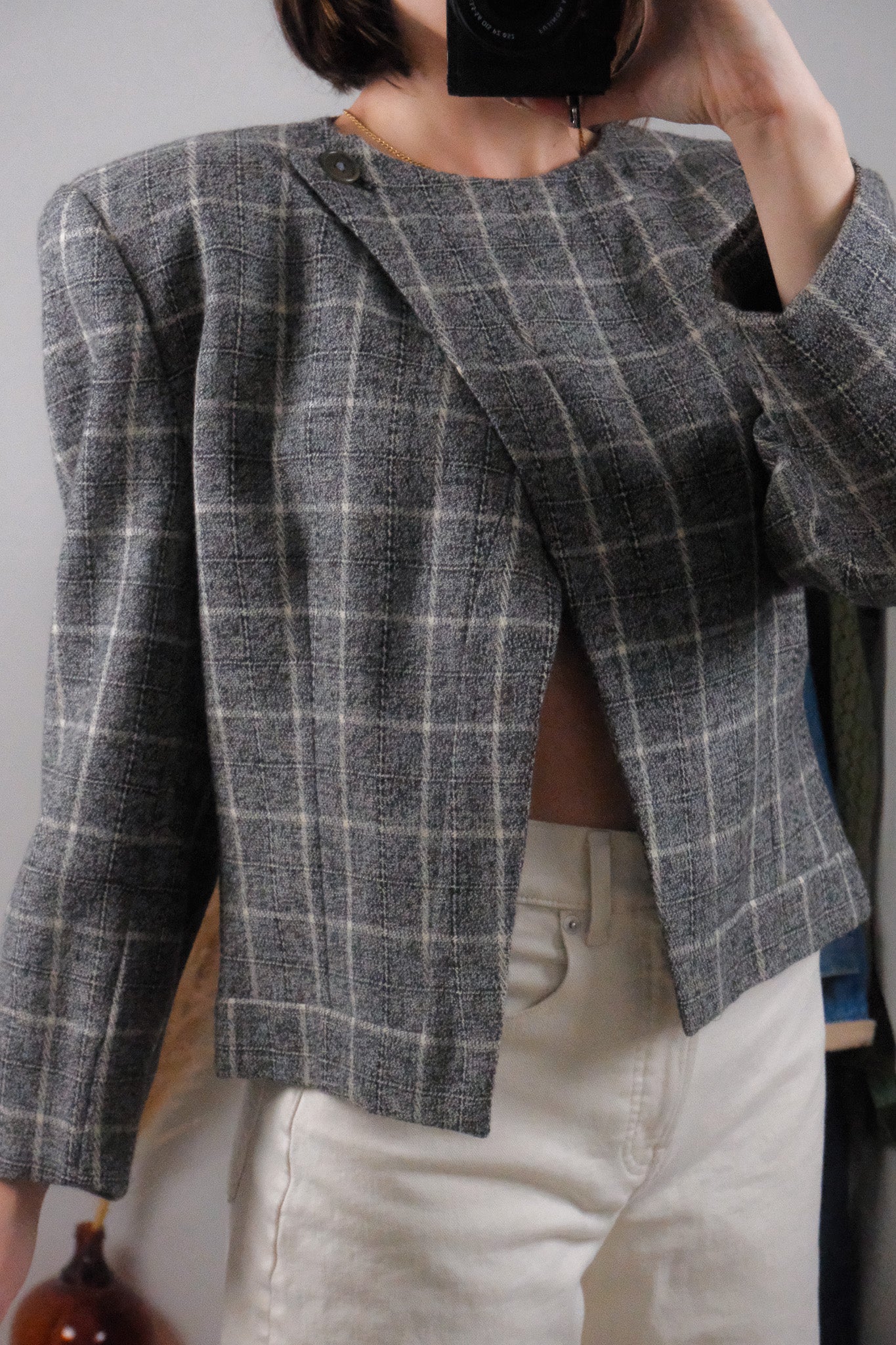 Made in Italy x Vintage x Giorgio Armani x Wool Asymmetrical Blazer (8/10)