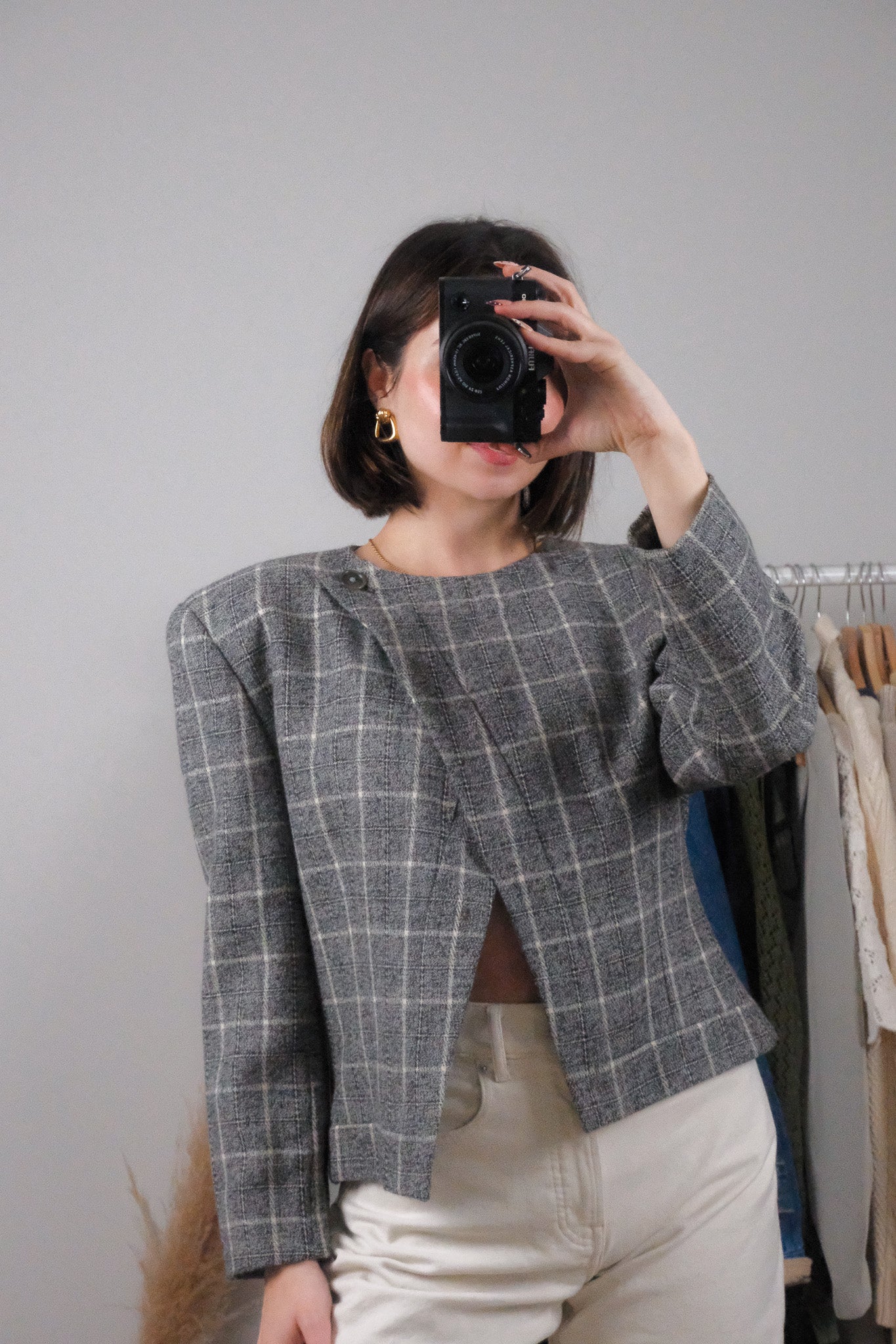 Made in Italy x Vintage x Giorgio Armani x Wool Asymmetrical Blazer (8/10)