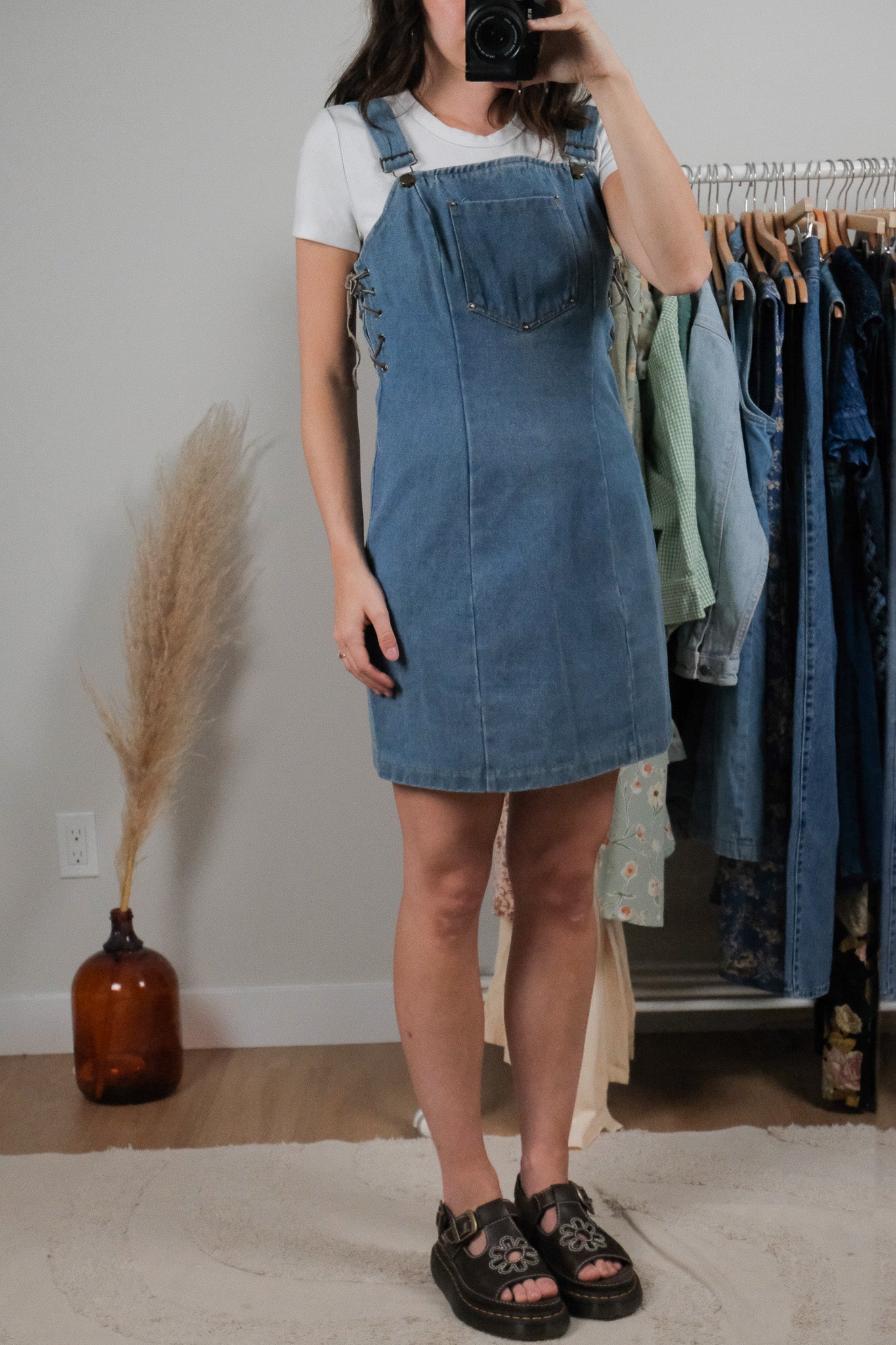 Vintage x Overall Tie Dress (S)