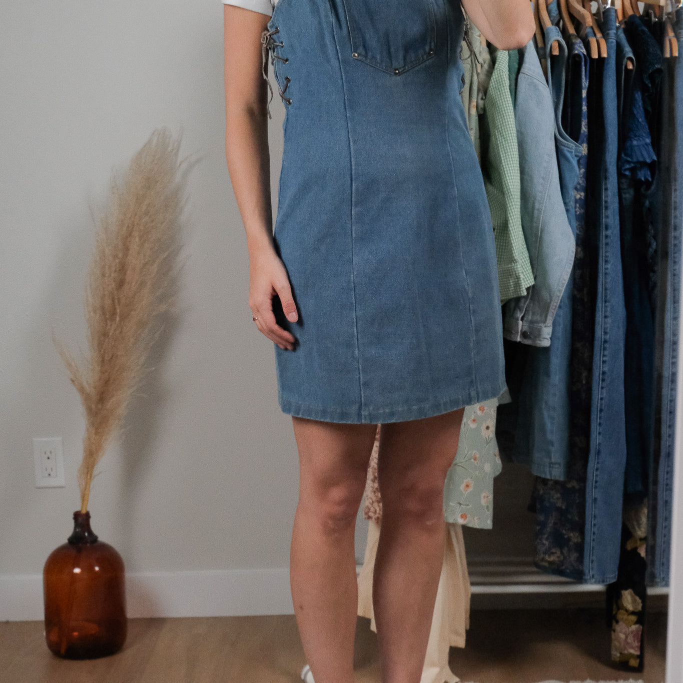 Vintage x Overall Tie Dress (S)