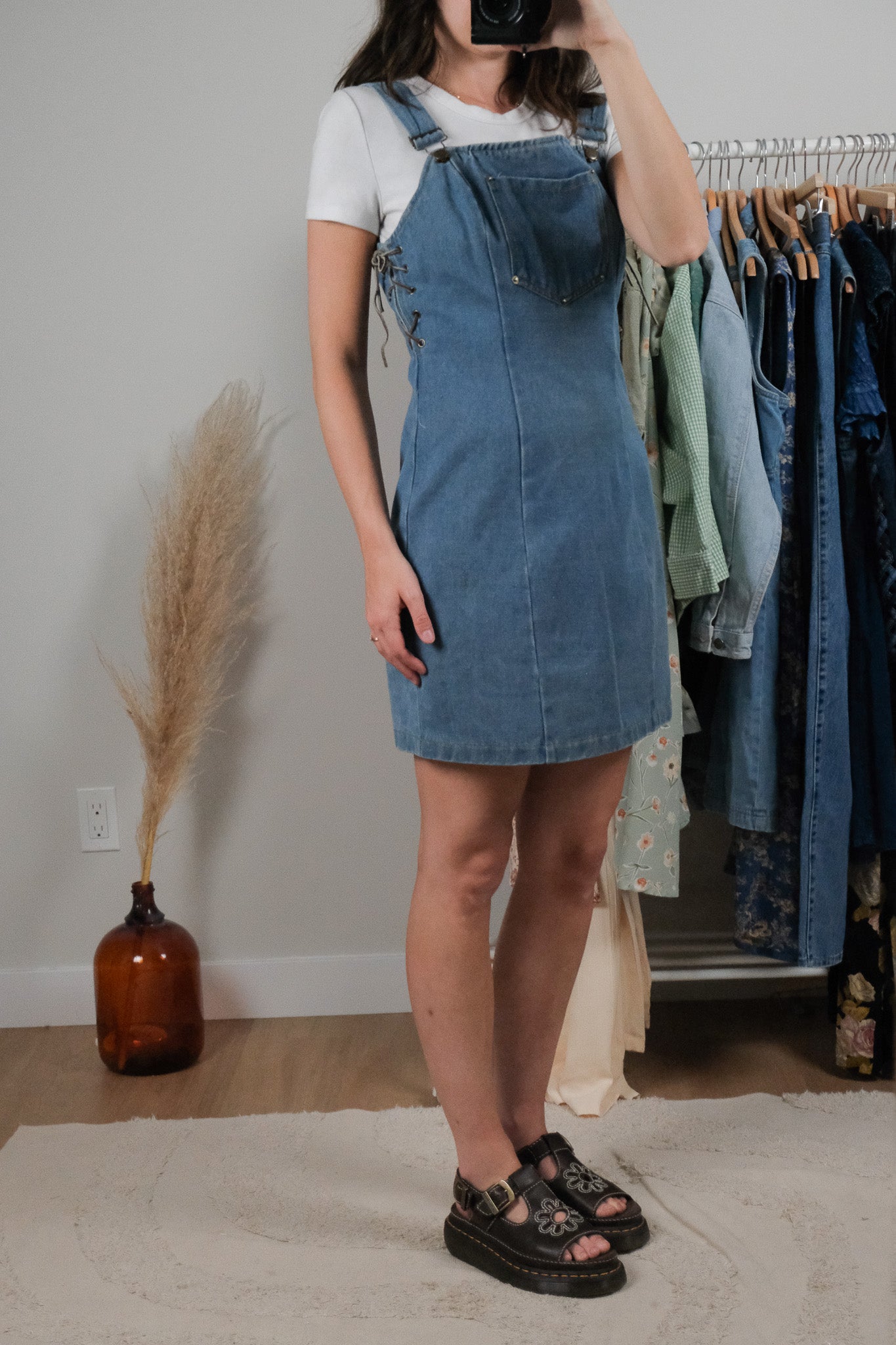 Vintage x Overall Tie Dress (S)