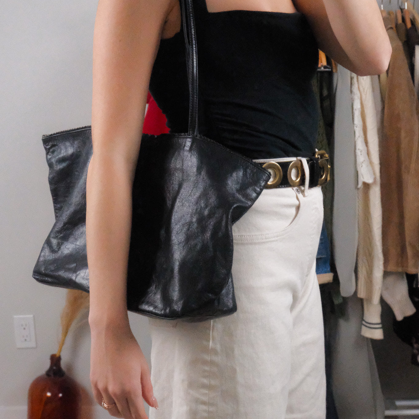 Vintage x Leather Tote Bag