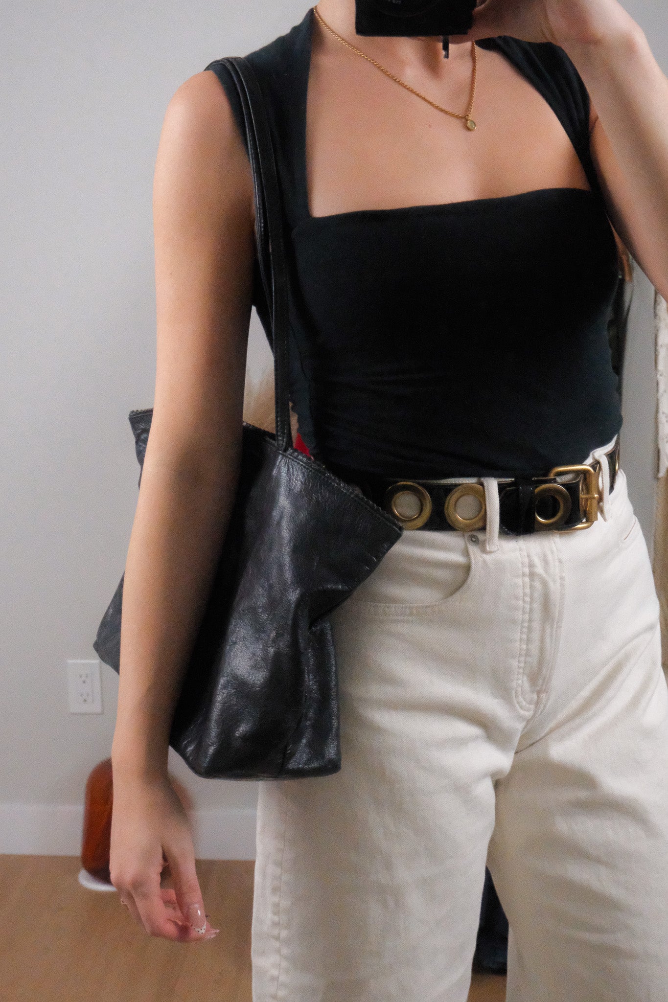 Vintage x Leather Tote Bag