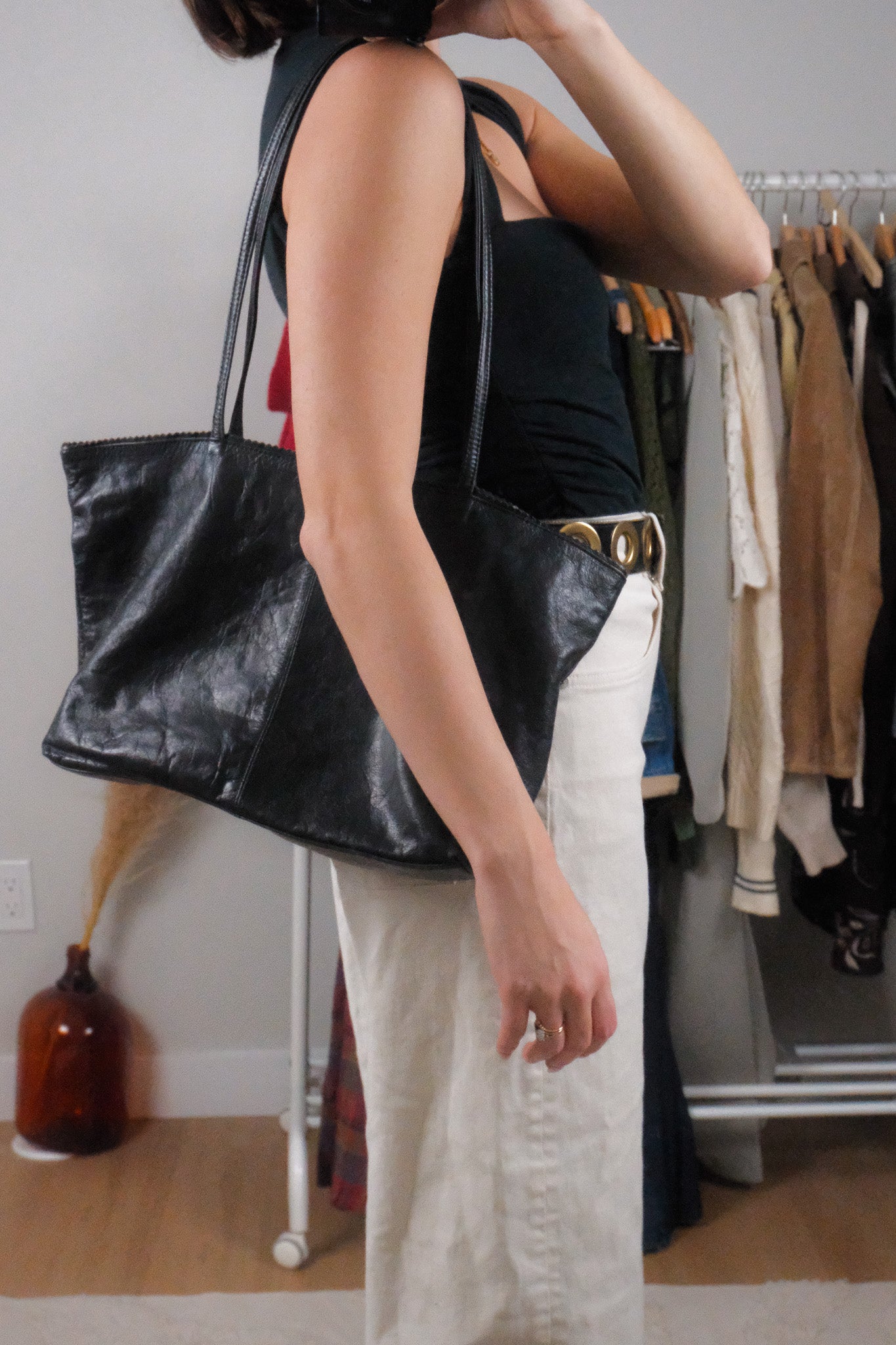 Vintage x Leather Tote Bag