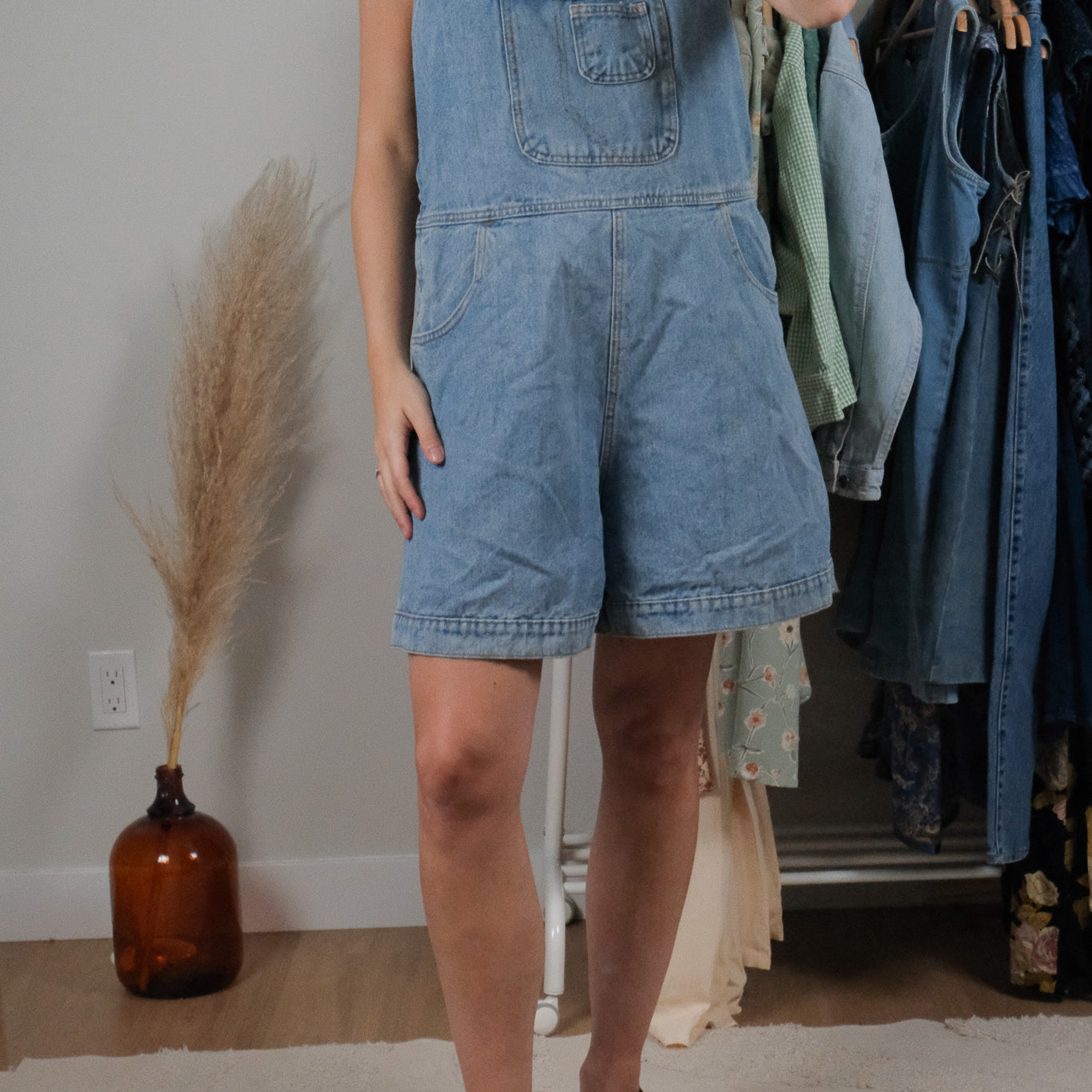 Vintage x Denim Overalls (L)