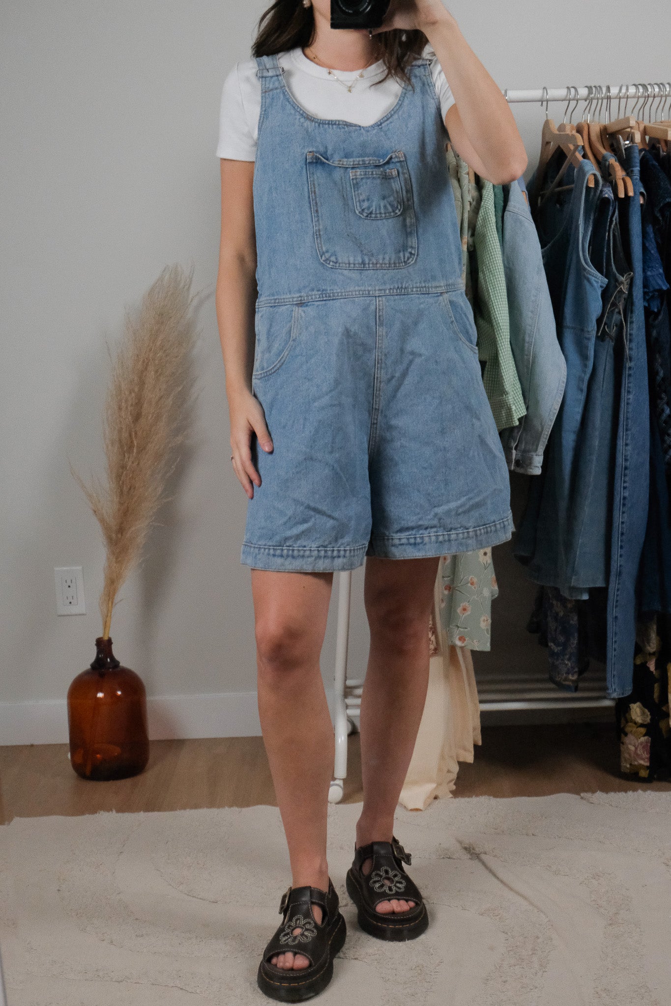 Vintage x Denim Overalls (L)