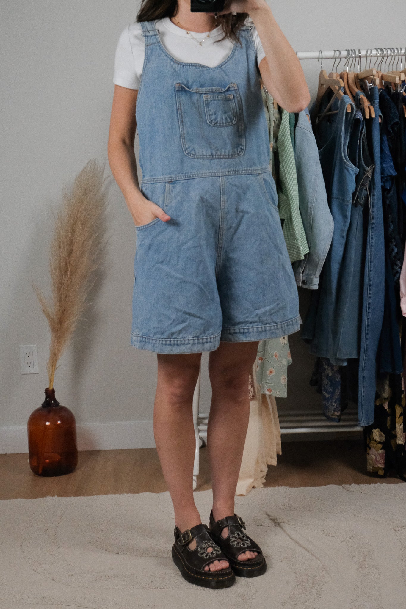 Vintage x Denim Overalls (L)