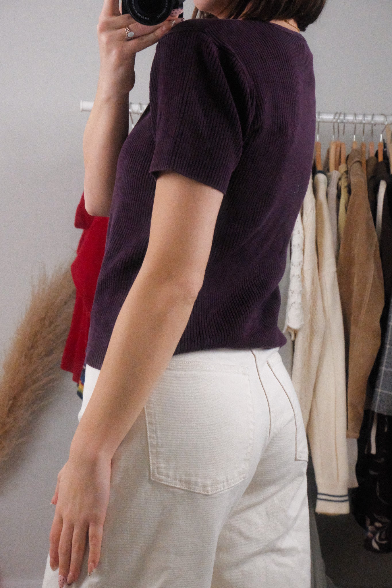 Vintage x Silk Blend Knit Shirt (M)