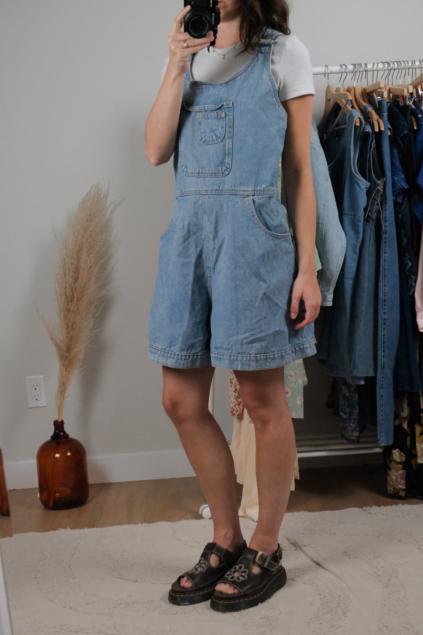 Vintage x Denim Overalls (L)