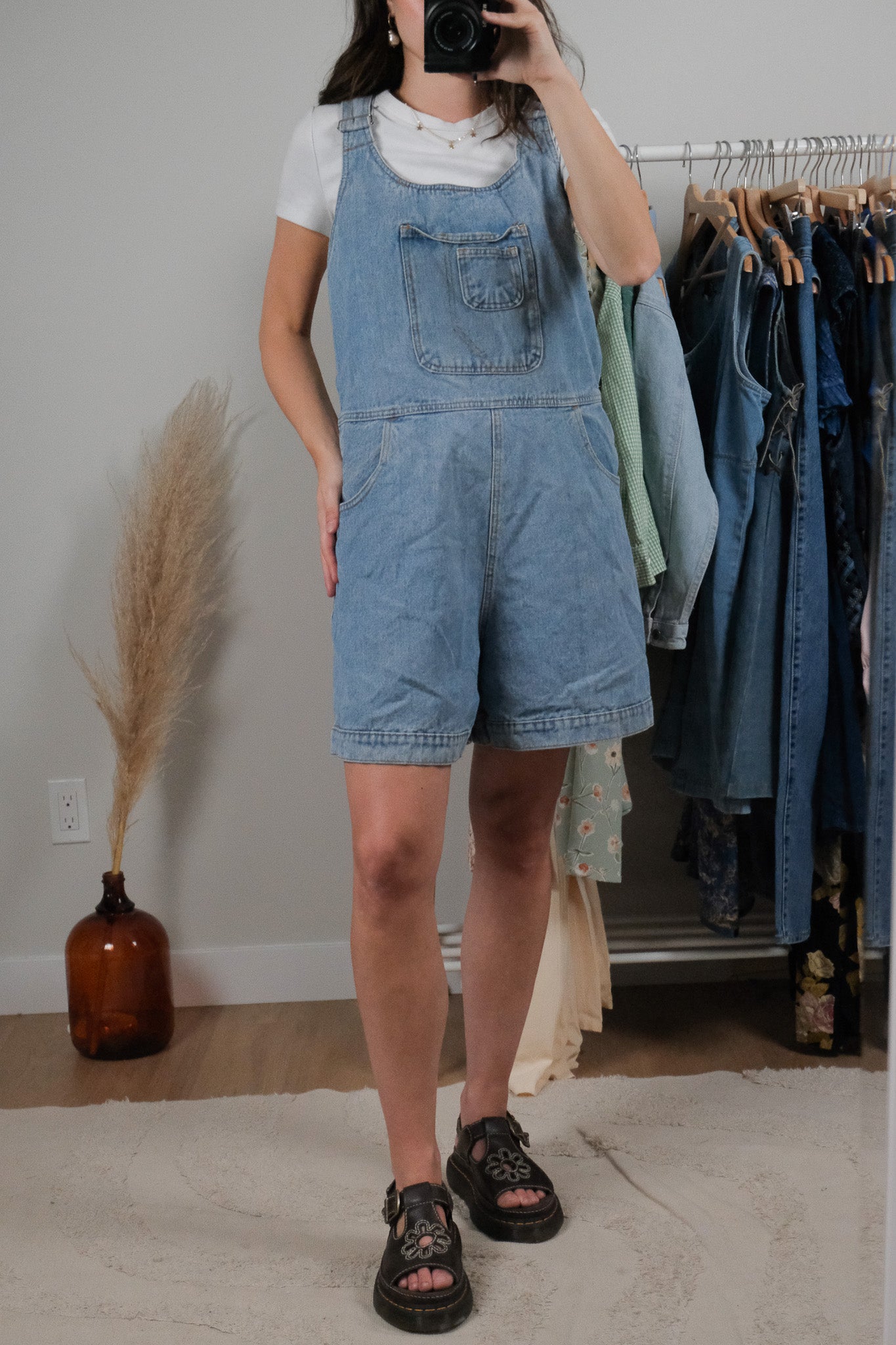 Vintage x Denim Overalls (L)