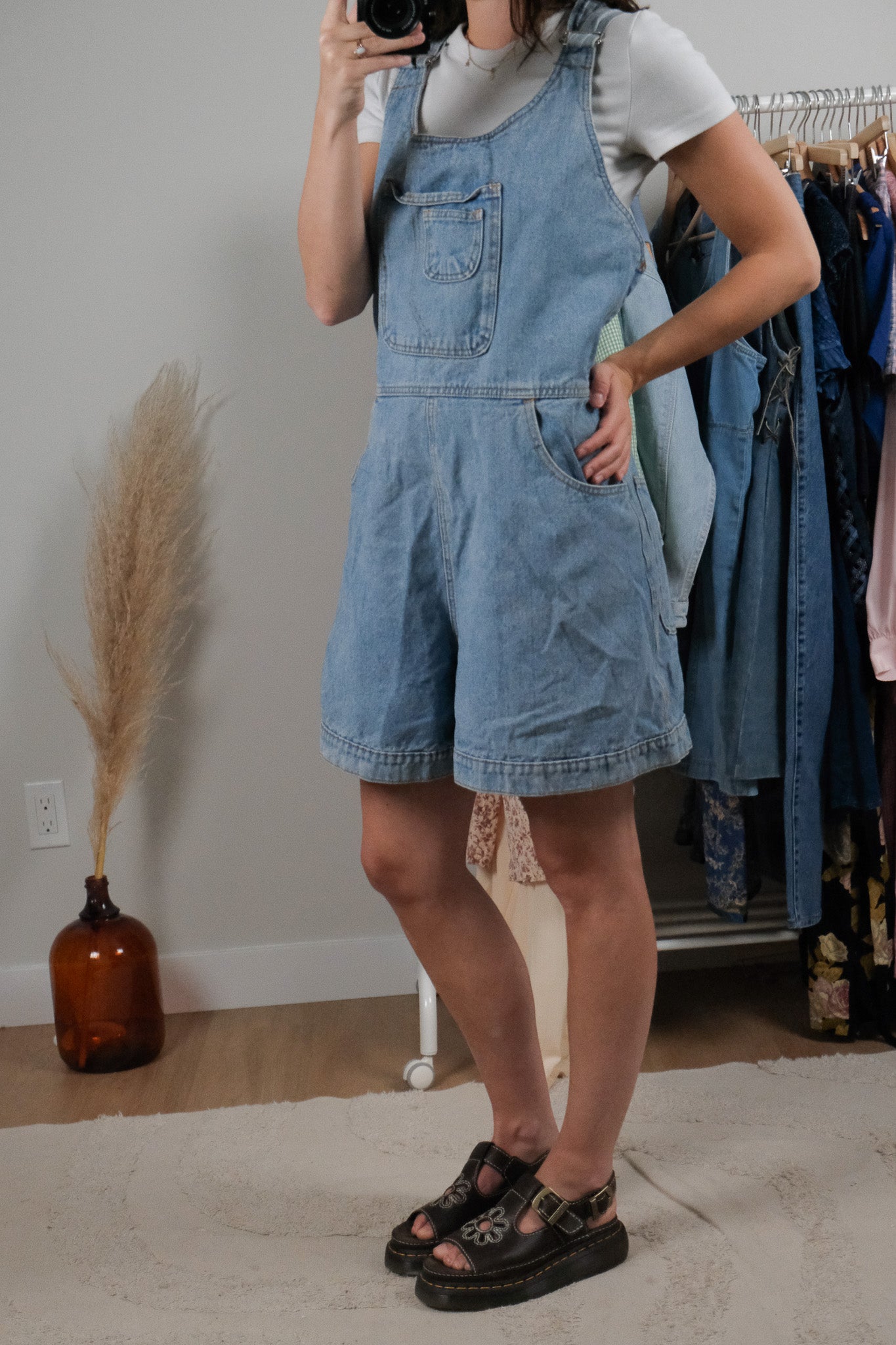 Vintage x Denim Overalls (L)
