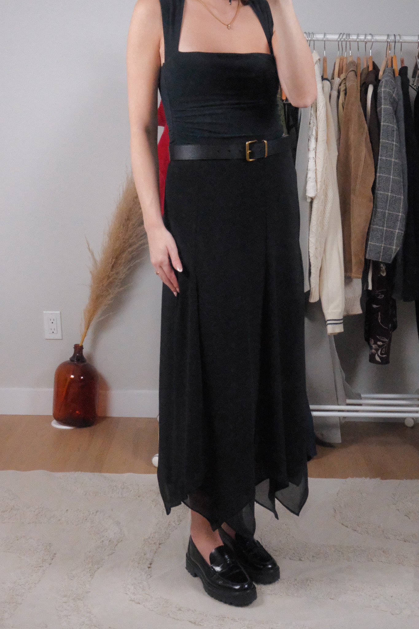 Vintage x Chiffon Handkerchief Maxi Skirt (10)