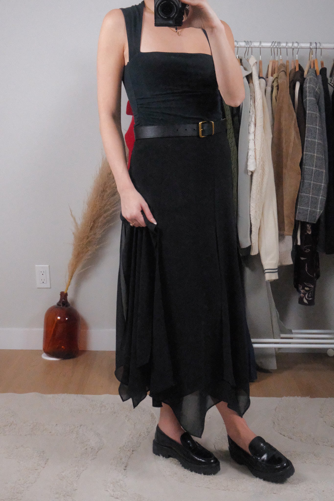 Vintage x Chiffon Handkerchief Maxi Skirt (10)