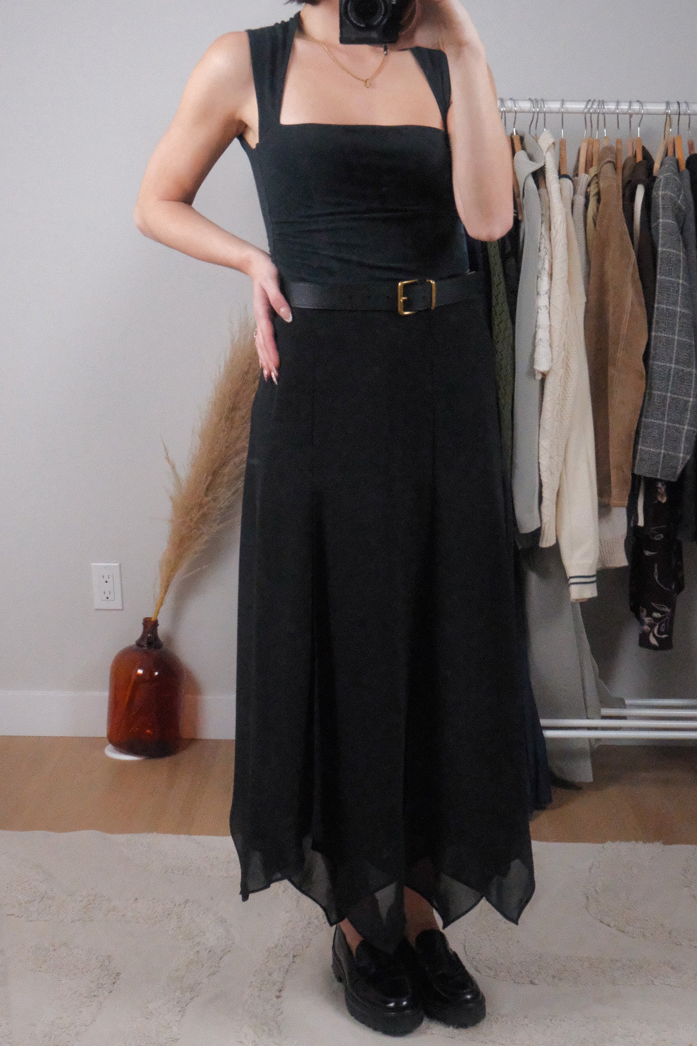 Vintage x Chiffon Handkerchief Maxi Skirt (10)