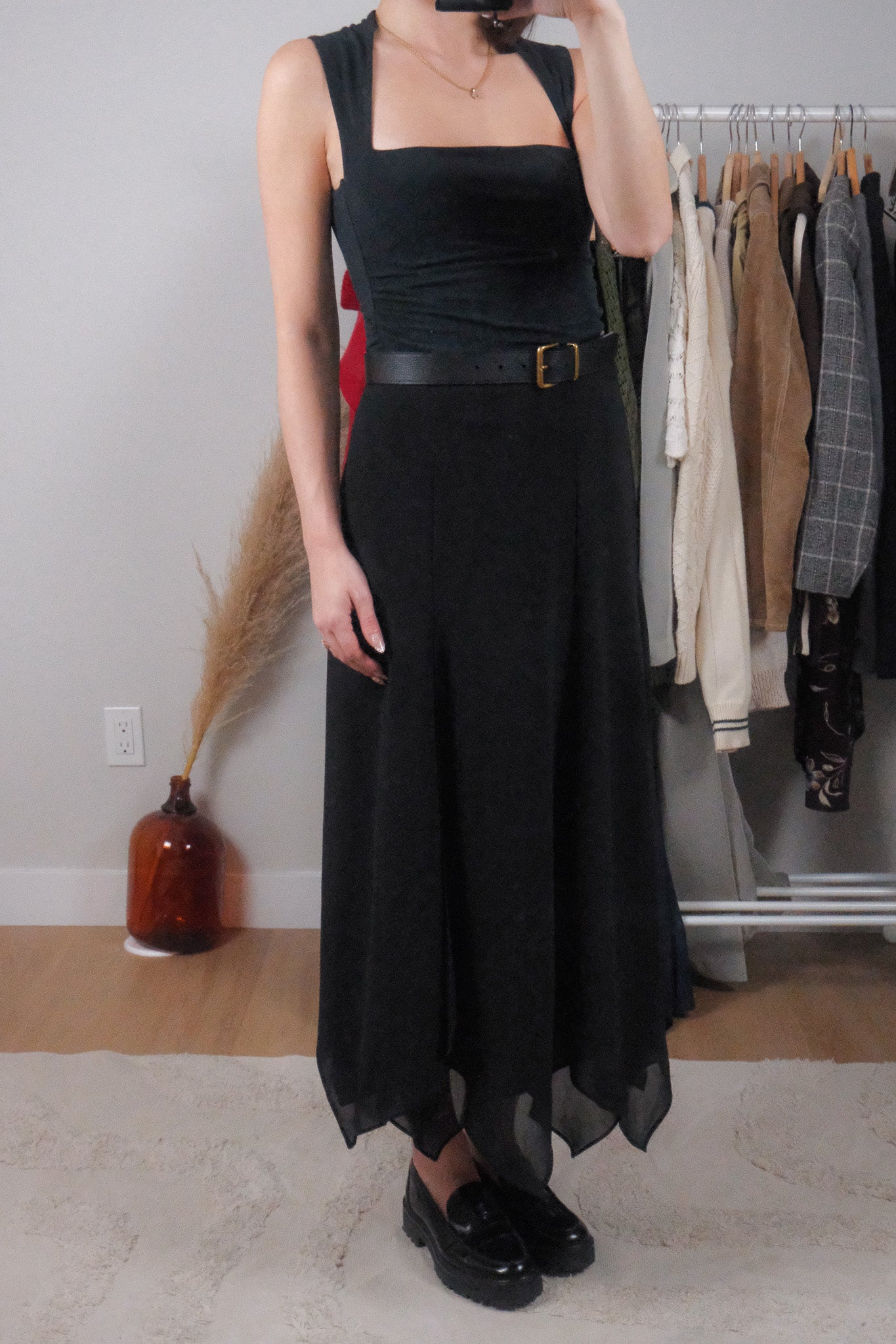 Vintage x Chiffon Handkerchief Maxi Skirt (10)