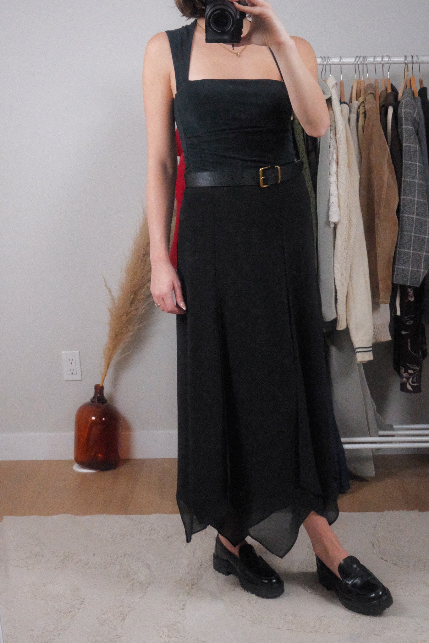 Vintage x Chiffon Handkerchief Maxi Skirt (10)