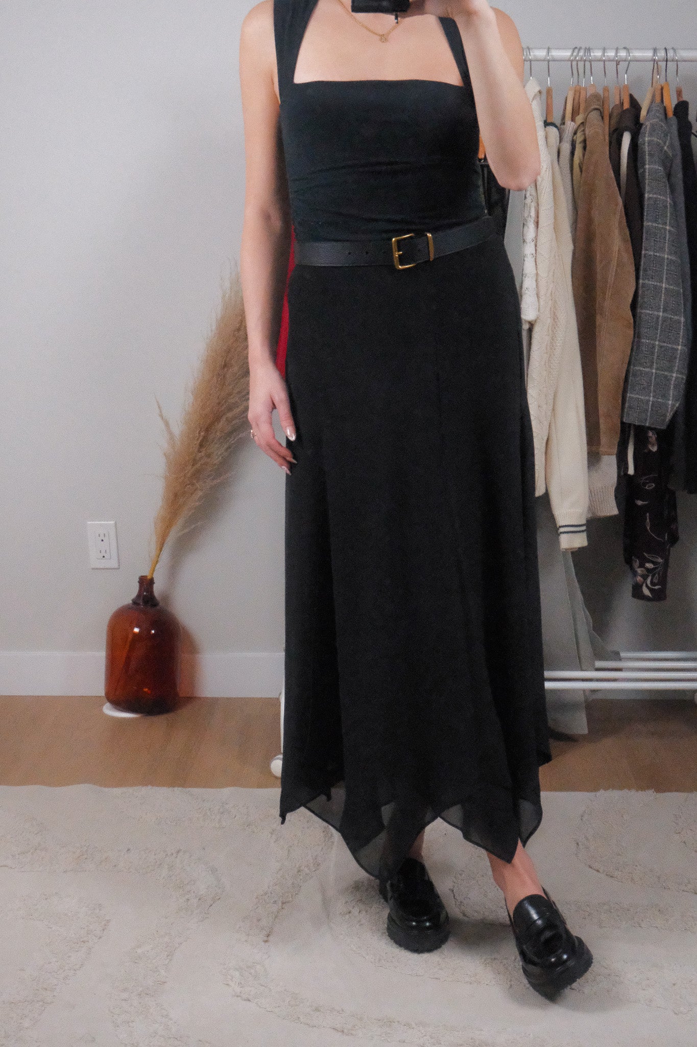 Vintage x Chiffon Handkerchief Maxi Skirt (10)