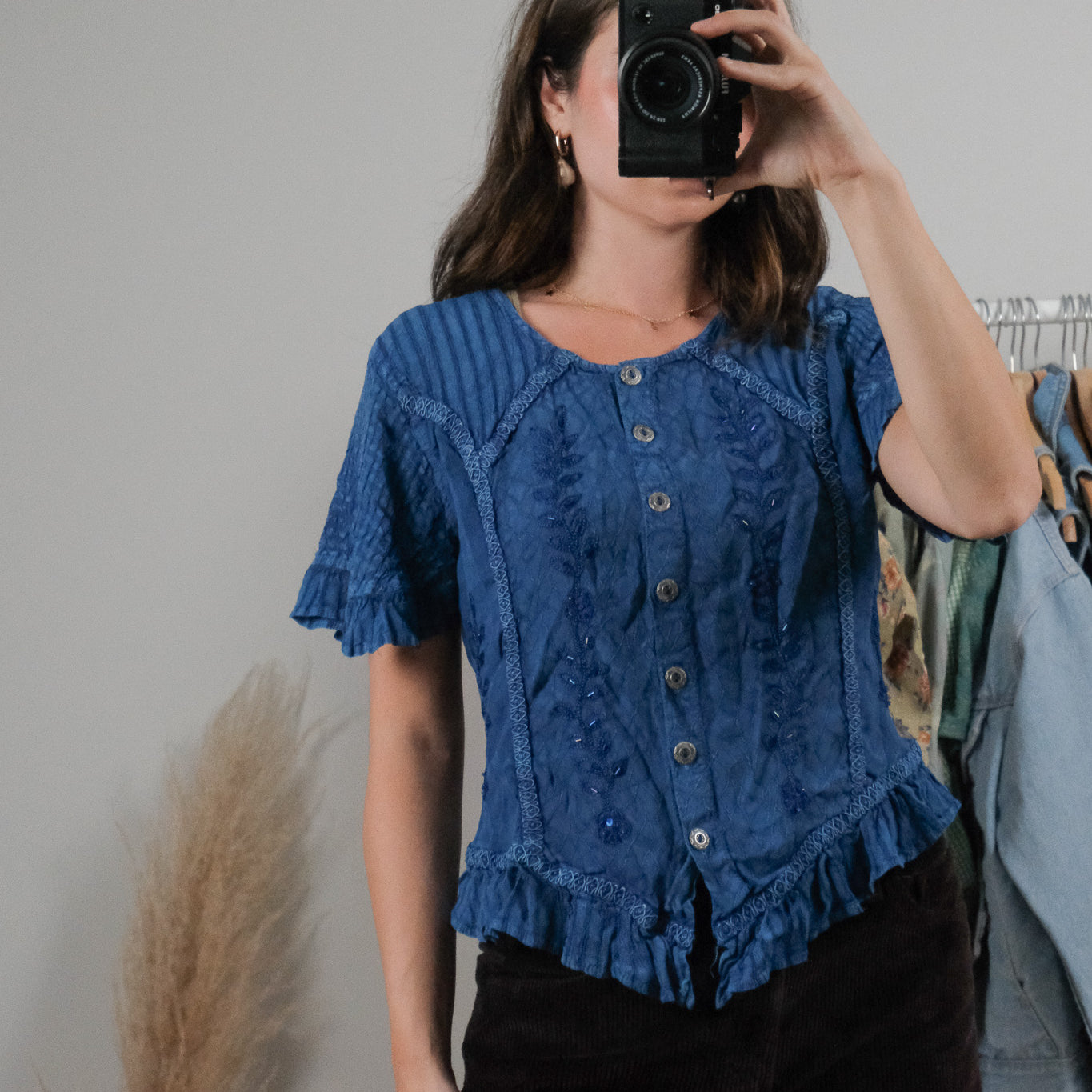 Vintage x Beaded Top (M/L)