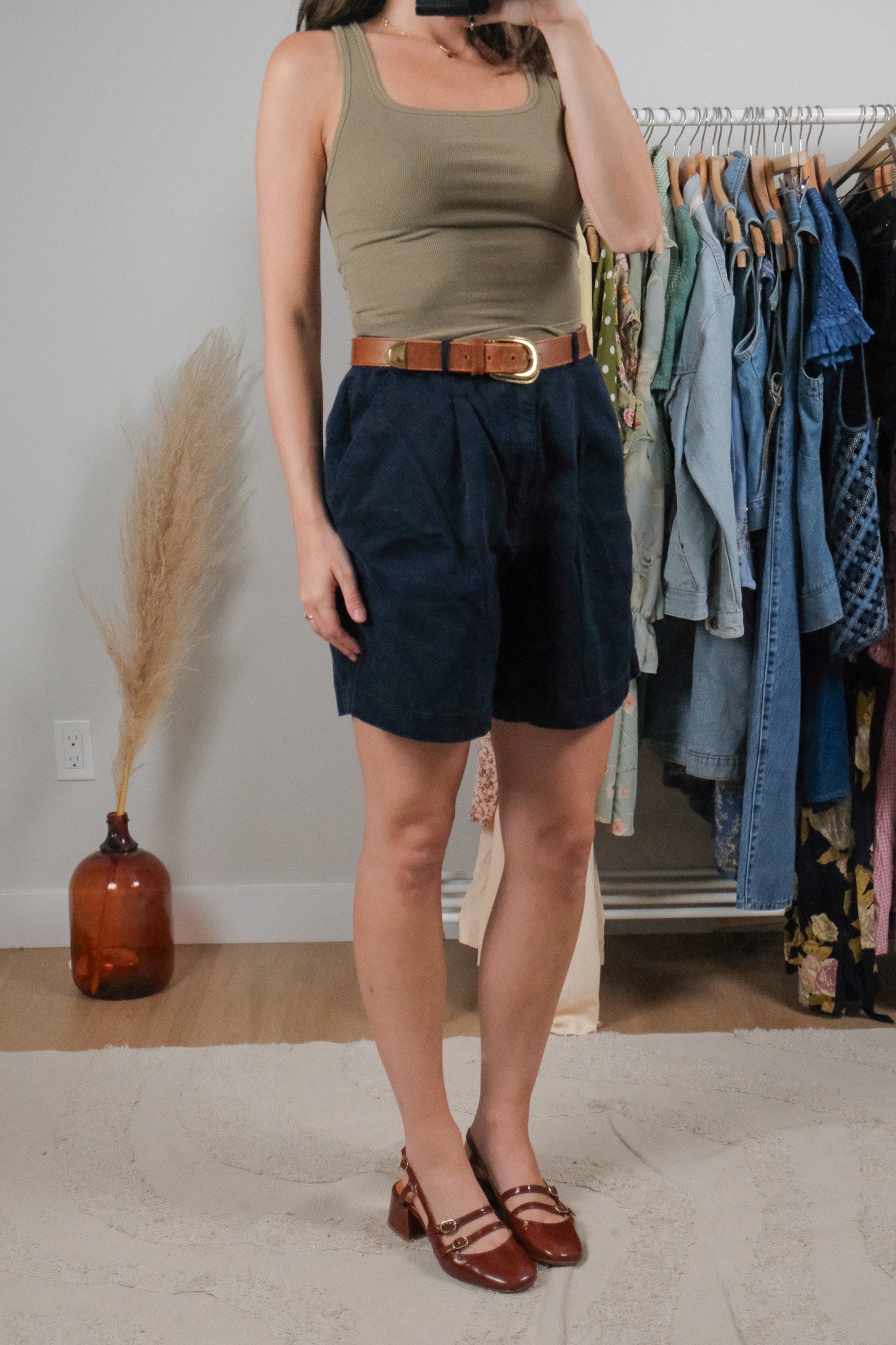 Vintage x Cotton Pleated Shorts (29)