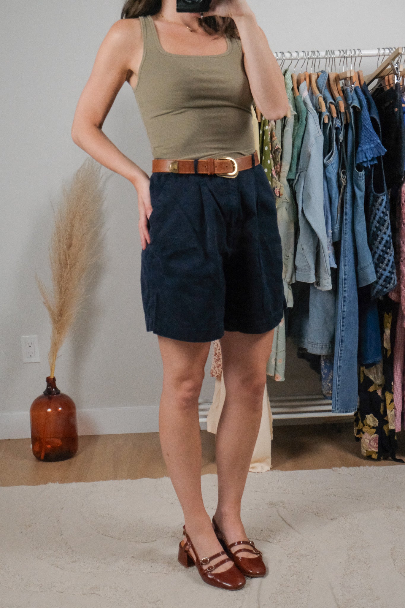 Vintage x Cotton Pleated Shorts (29)