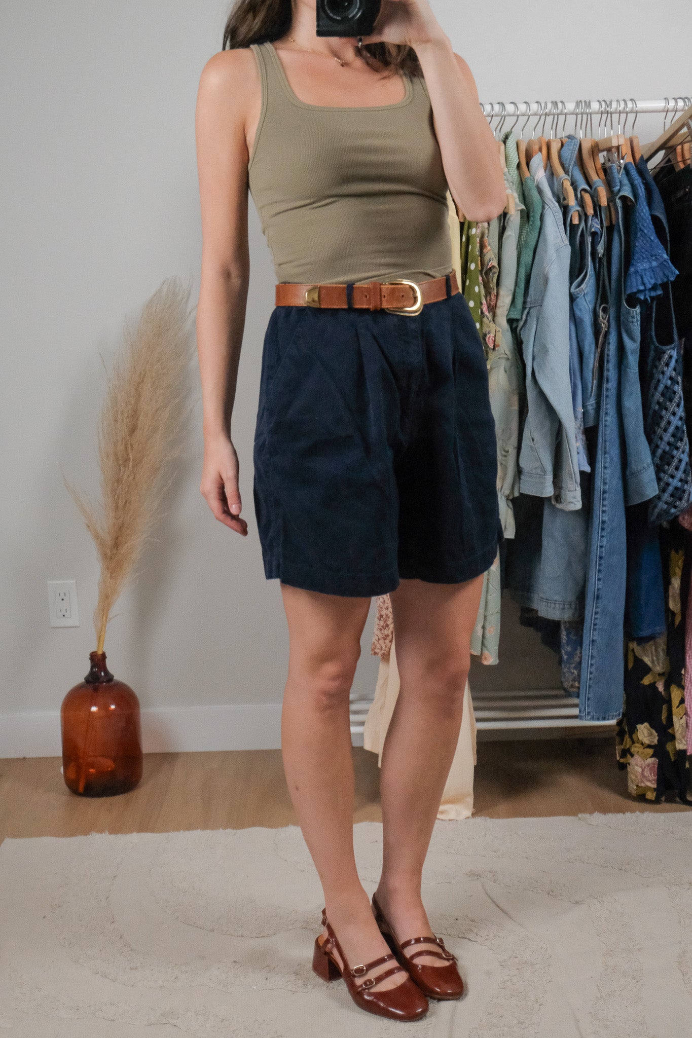 Vintage x Cotton Pleated Shorts (29)