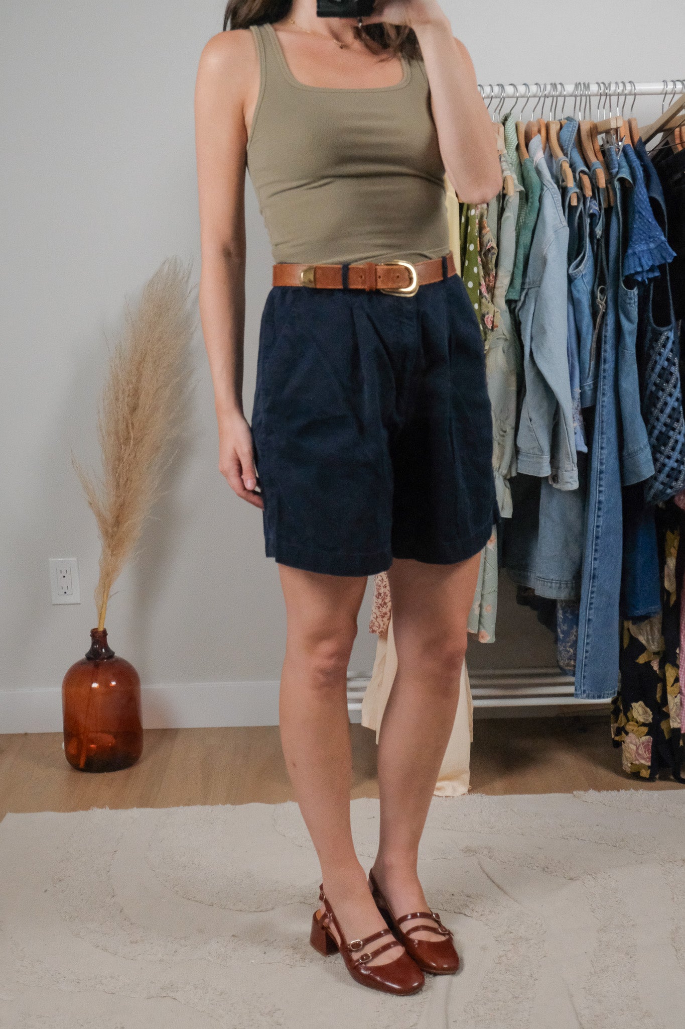 Vintage x Cotton Pleated Shorts (29)