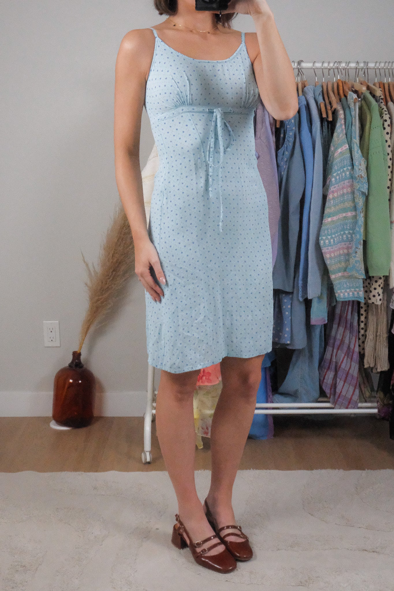 Vintage x Floral Midi Dress (XS)