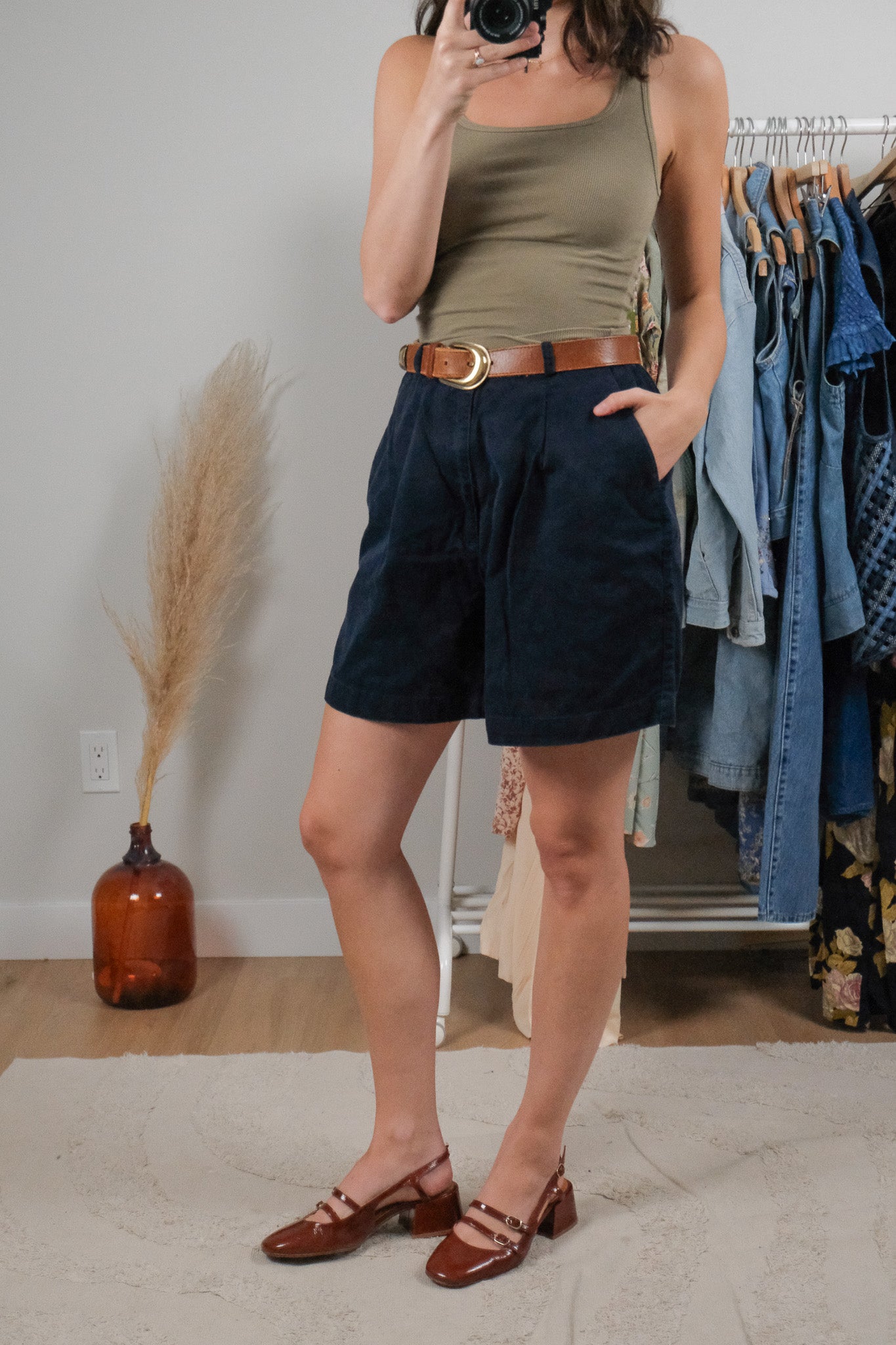 Vintage x Cotton Pleated Shorts (29)