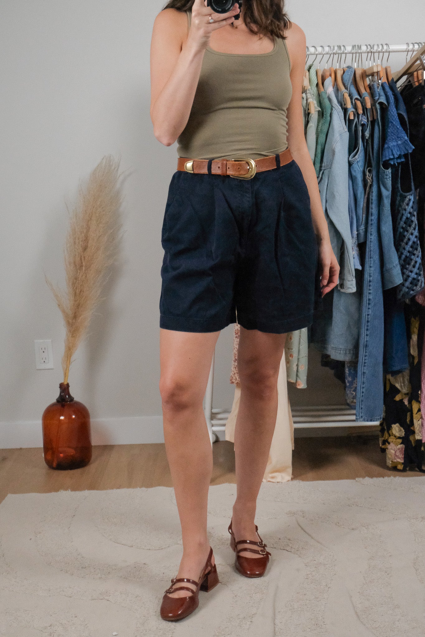 Vintage x Cotton Pleated Shorts (29)