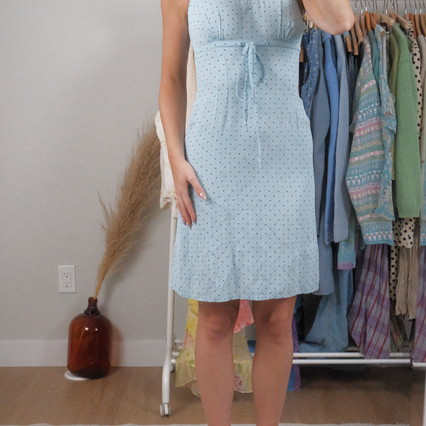 Vintage x Floral Midi Dress (XS)