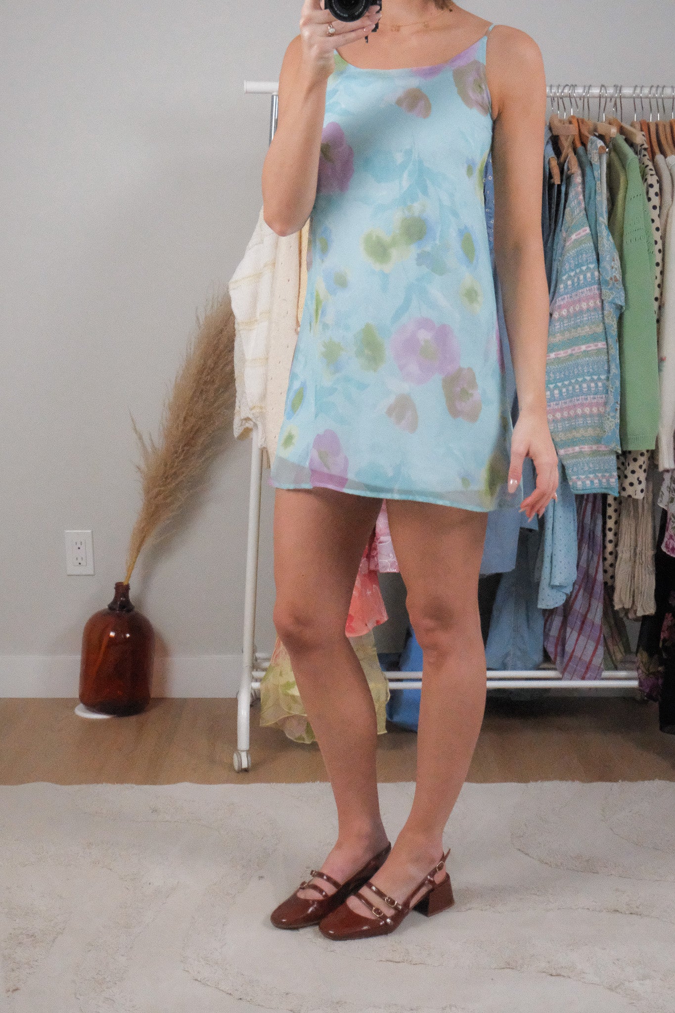 Vintage x Floral Mini Dress (XXS/XS)