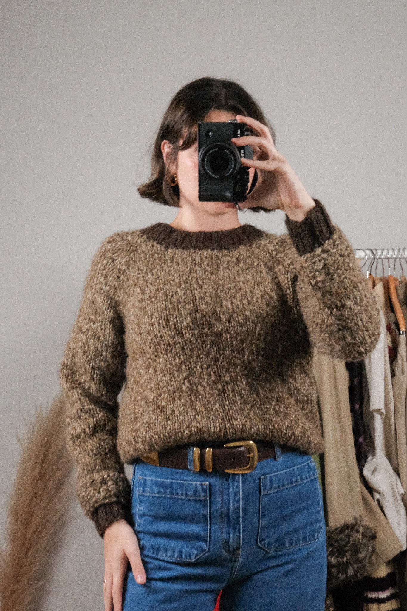 Vintage x Handknit Wool Blend Knit (XS/S)