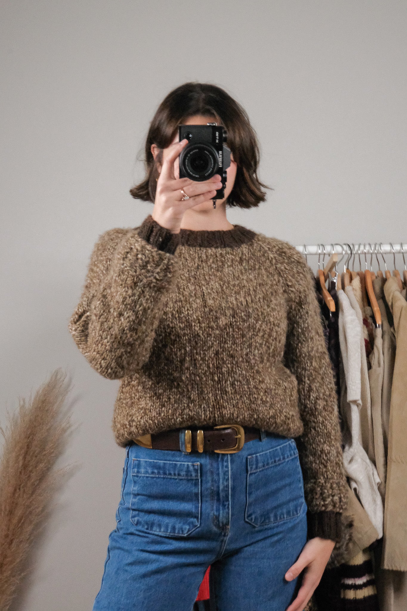 Vintage x Handknit Wool Blend Knit (XS/S)