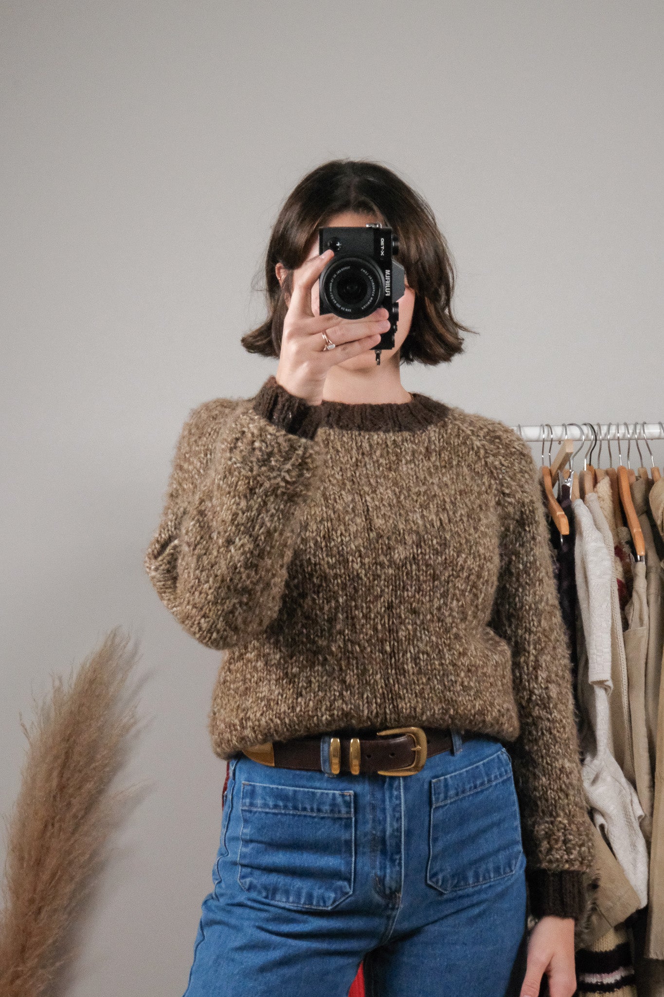 Vintage x Handknit Wool Blend Knit (XS/S)