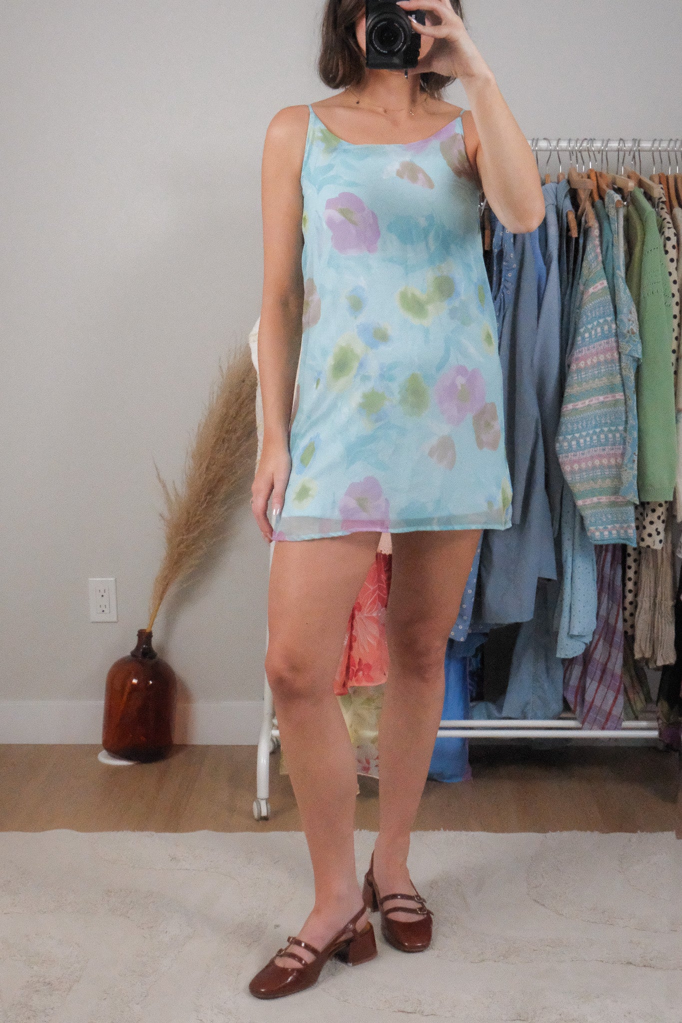 Vintage x Floral Mini Dress (XXS/XS)