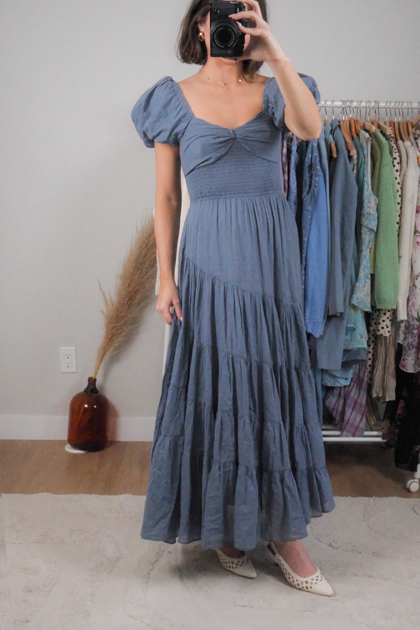 Free People x Cotton Maxi Dress (XS/S)