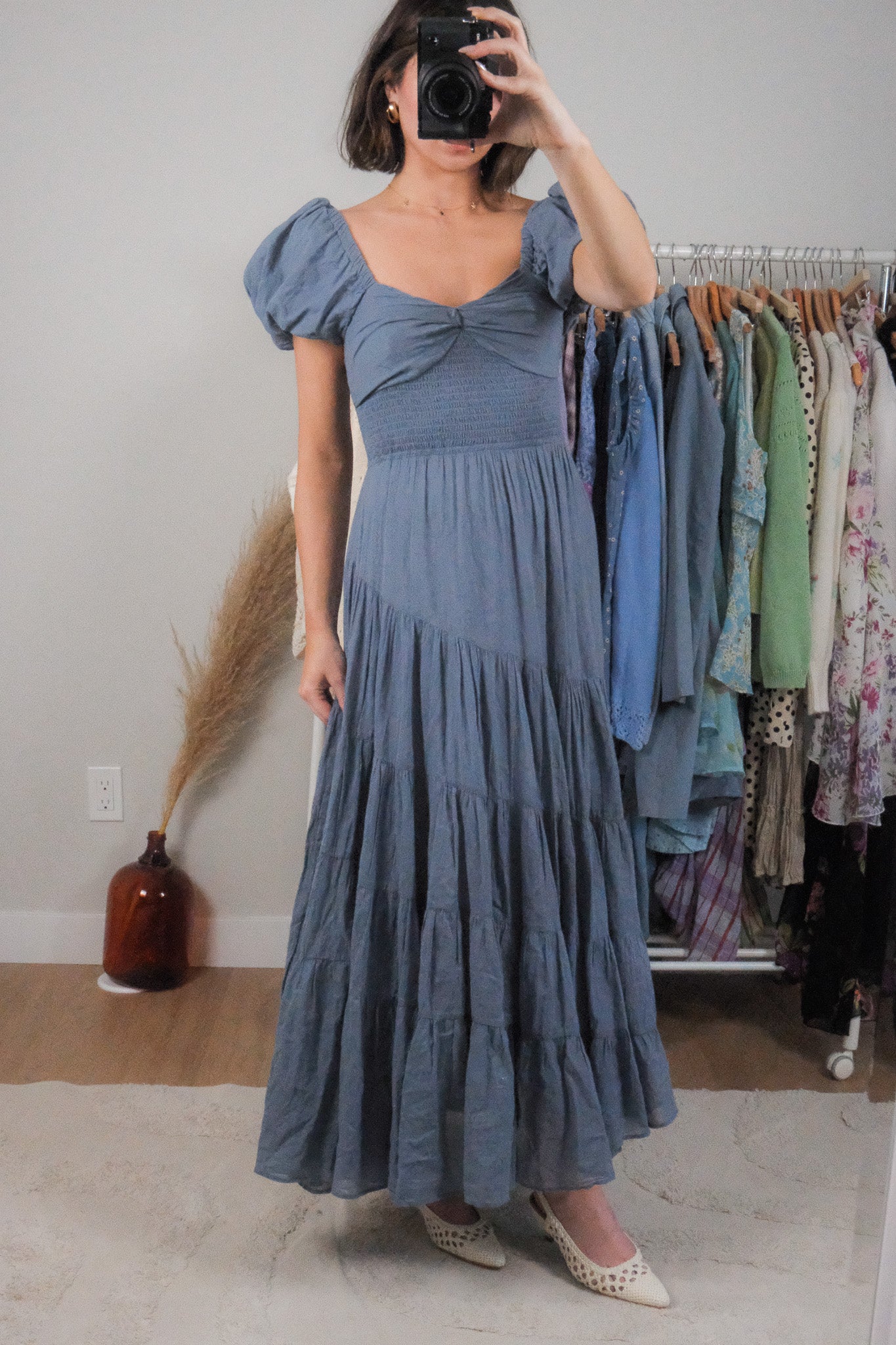 Free People x Cotton Maxi Dress (XS/S)