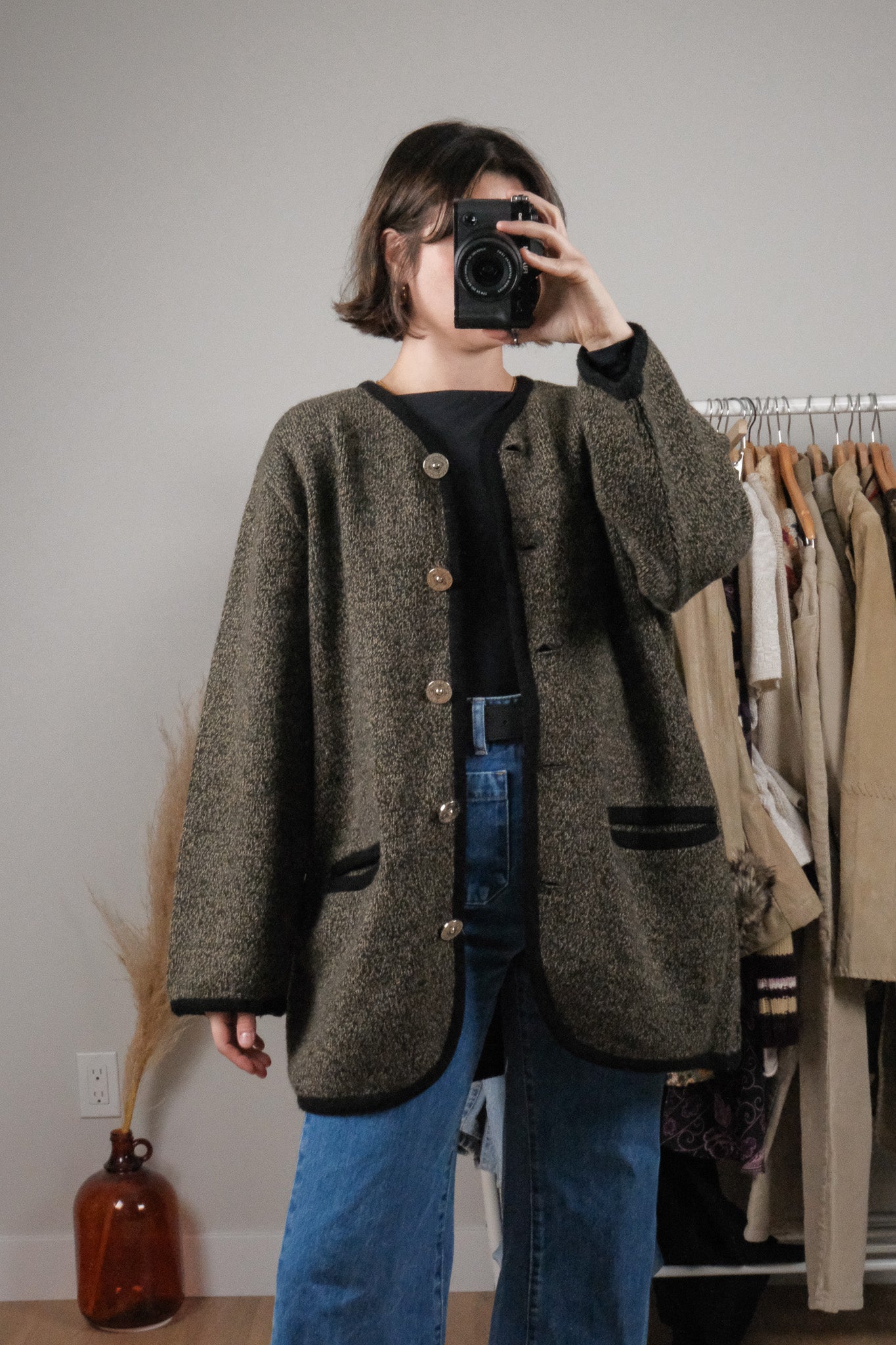 Made in Canada x Vintage x Tundra Wool Blend Cardigan (L/XL)