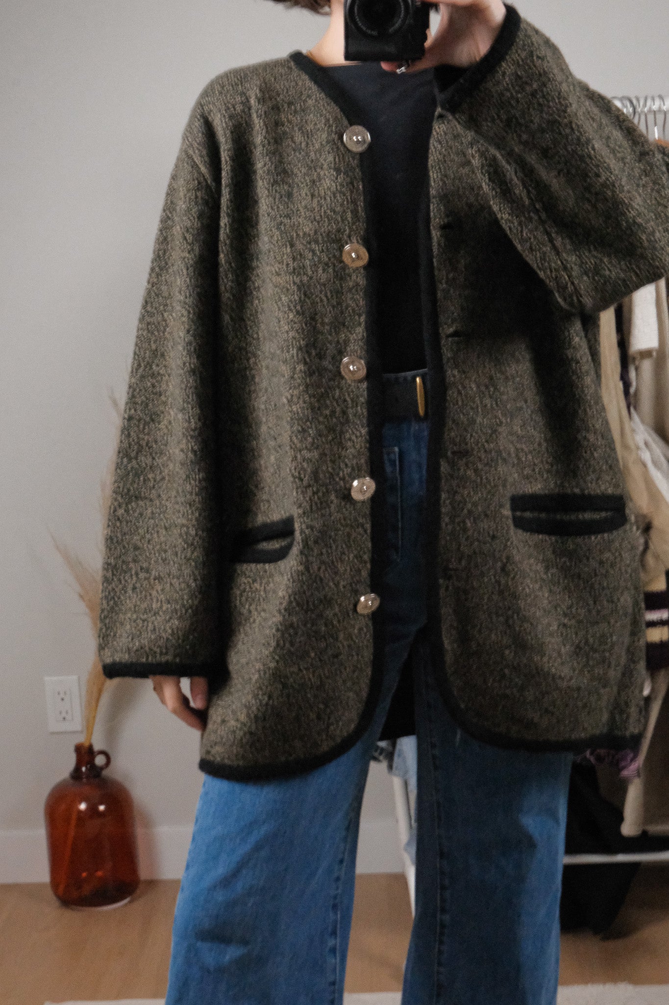 Made in Canada x Vintage x Tundra Wool Blend Cardigan (L/XL)