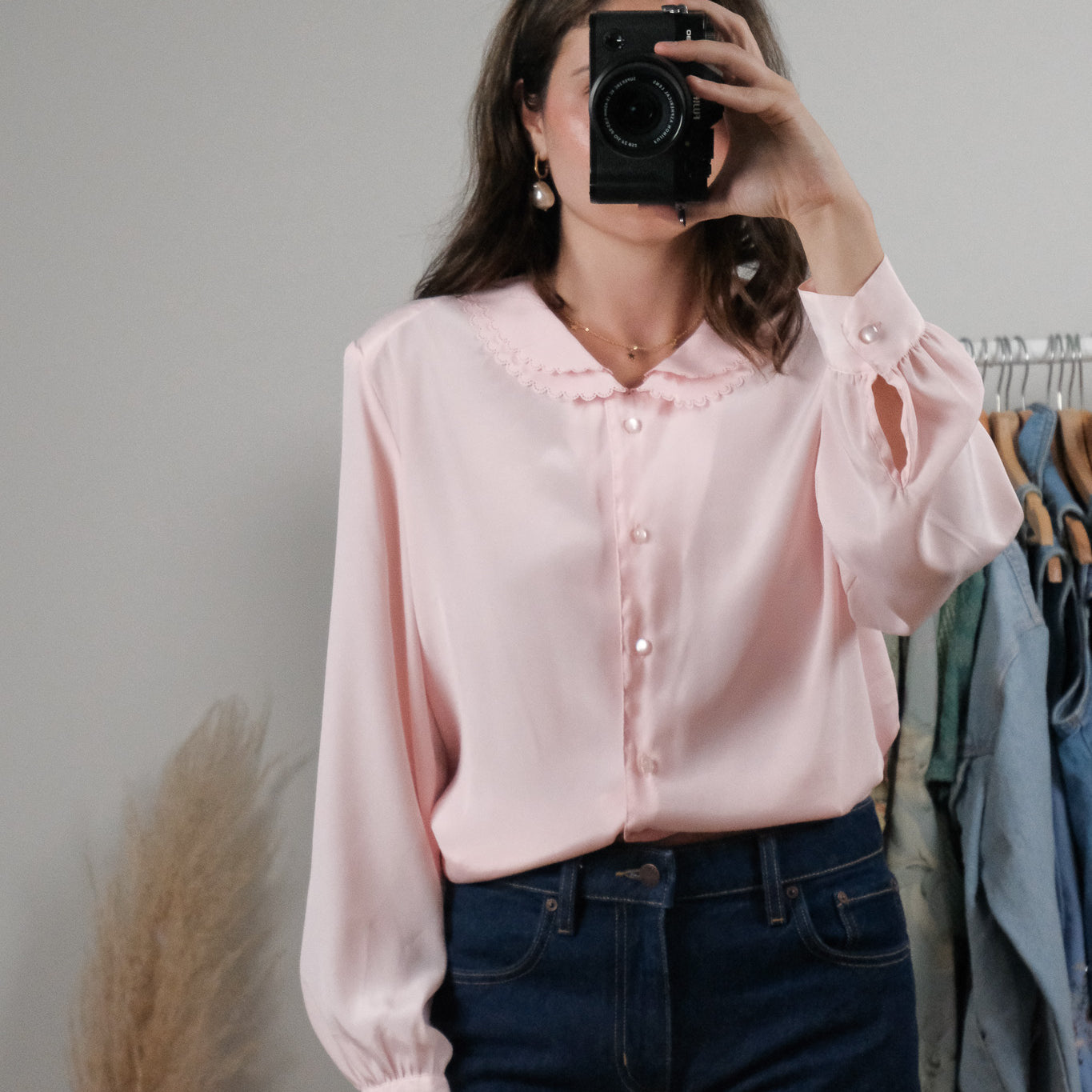 Vintage x Collared Blouse (10)