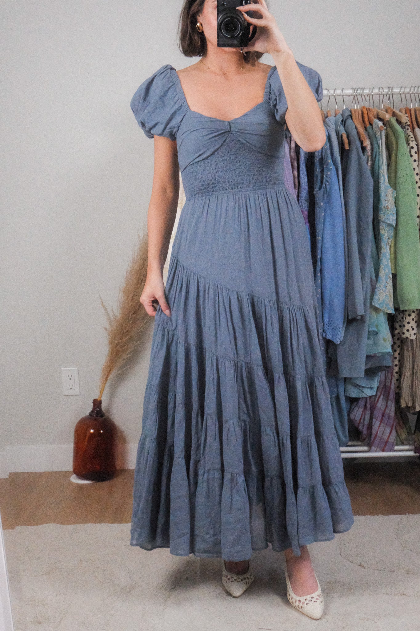 Free People x Cotton Maxi Dress (XS/S)