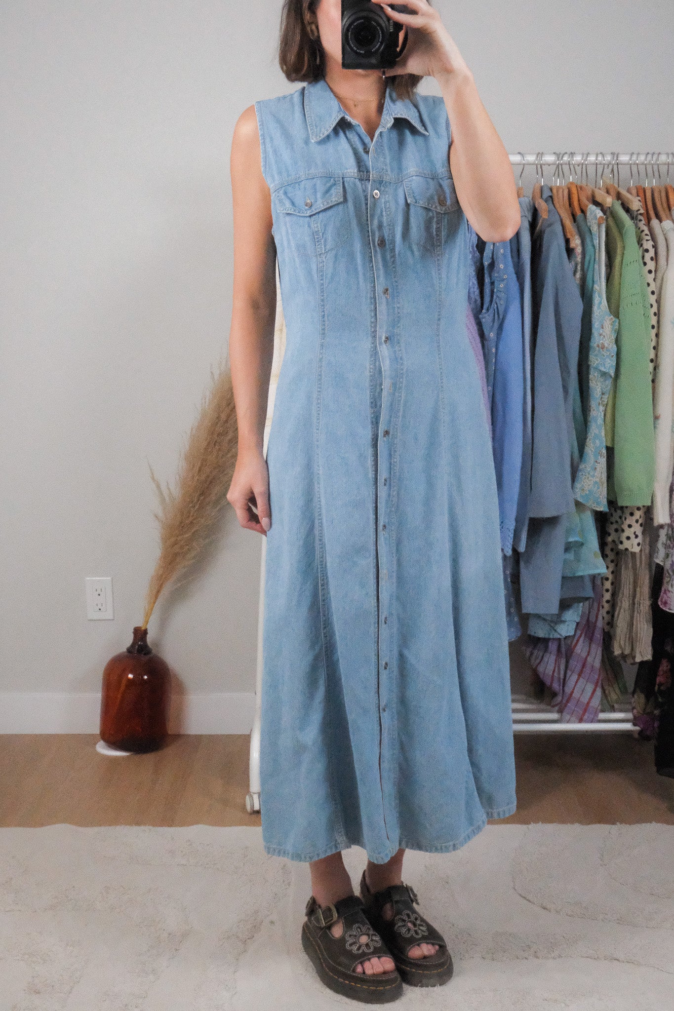 Made in Canada x Vintage x Denim Maxi Dress (8)