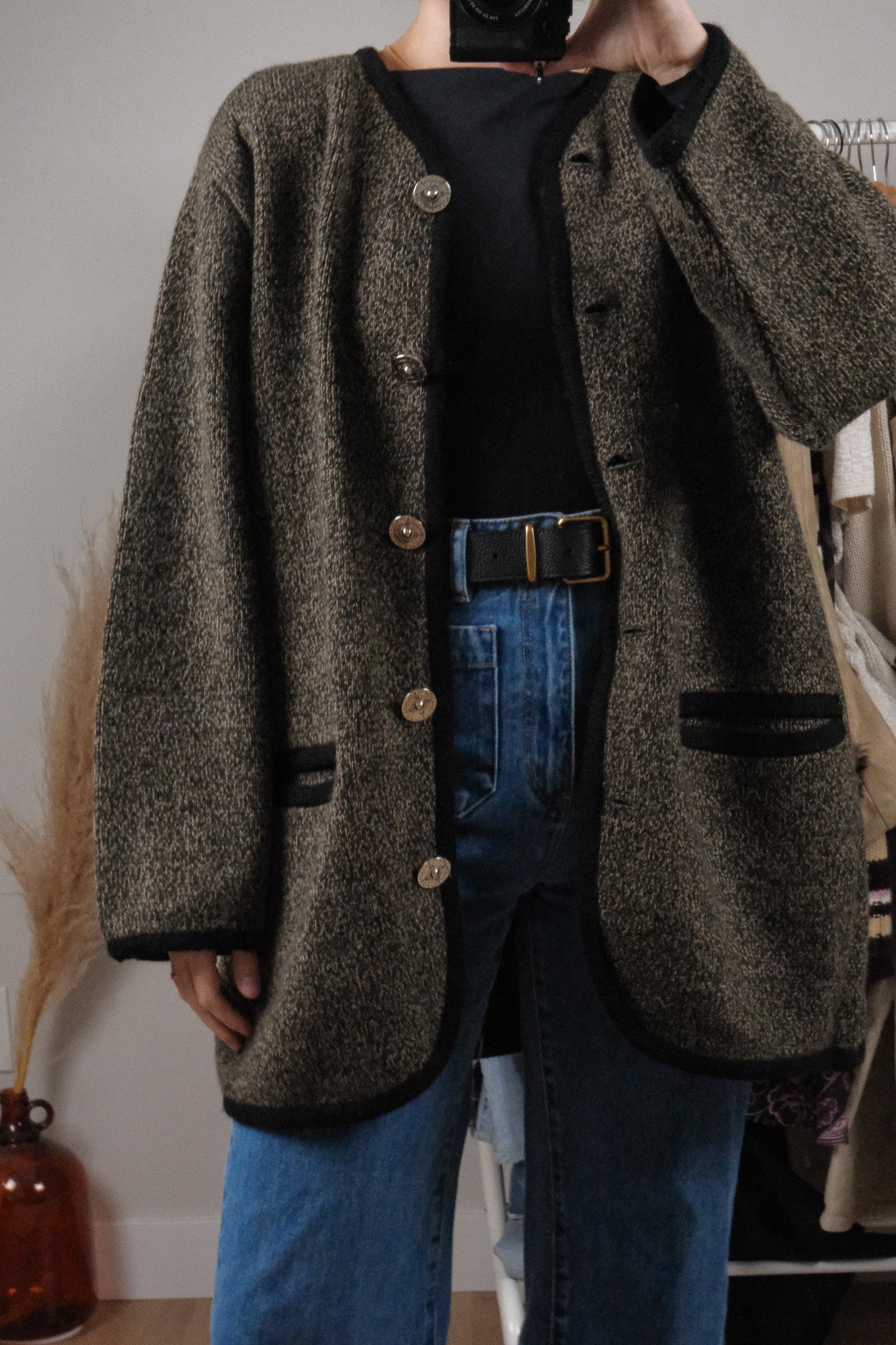 Made in Canada x Vintage x Tundra Wool Blend Cardigan (L/XL)